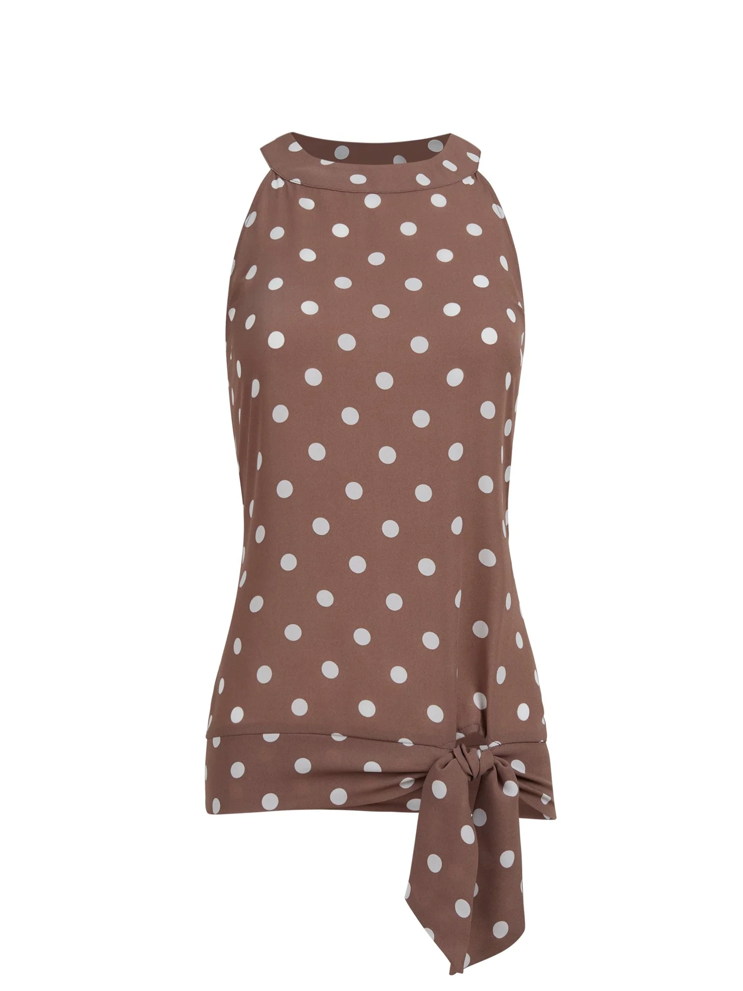 Dot-Print Halter Top - Image 8