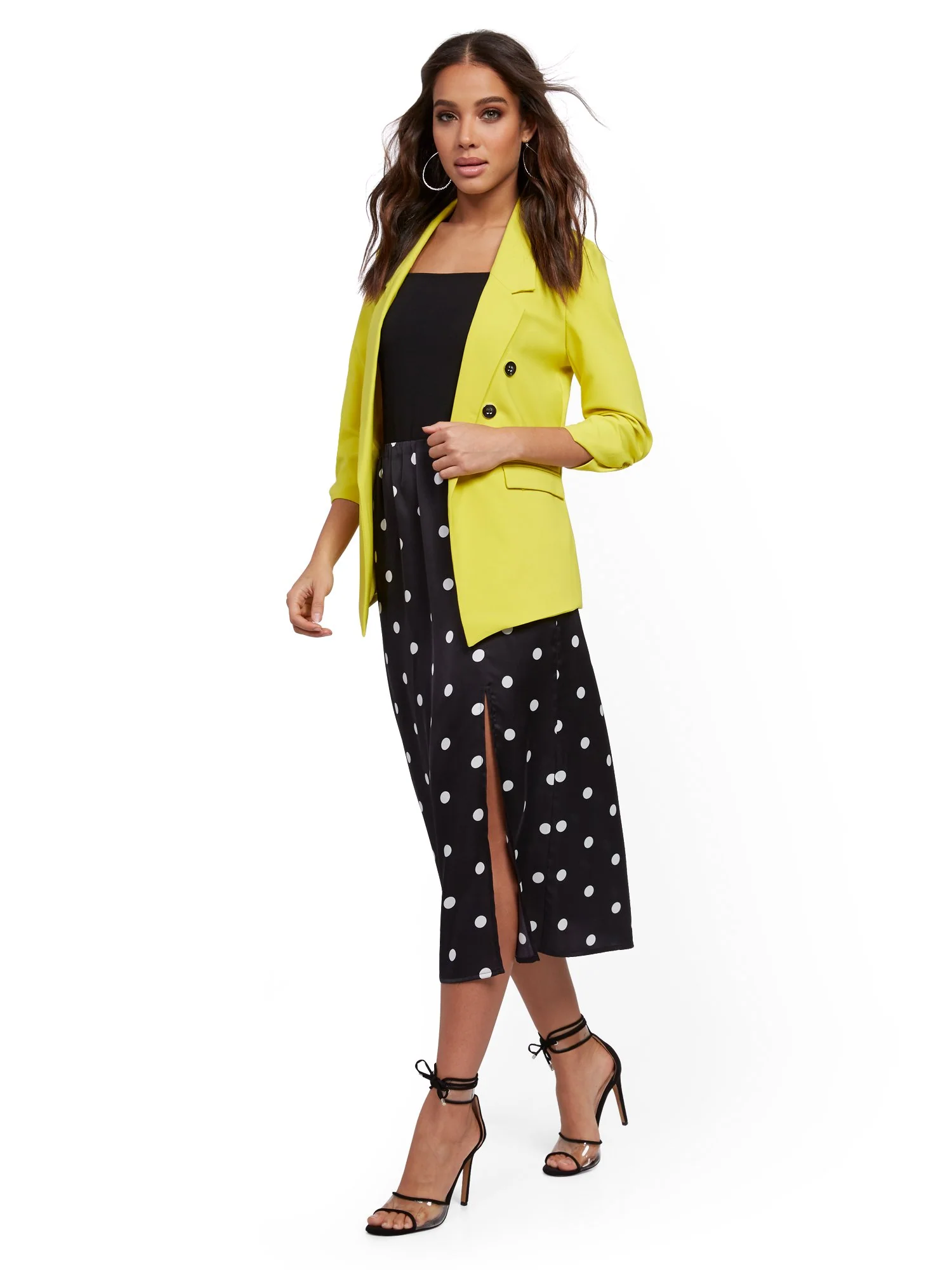 Dot-Print Midi Slip Skirt - 7th Avenue - Image 4