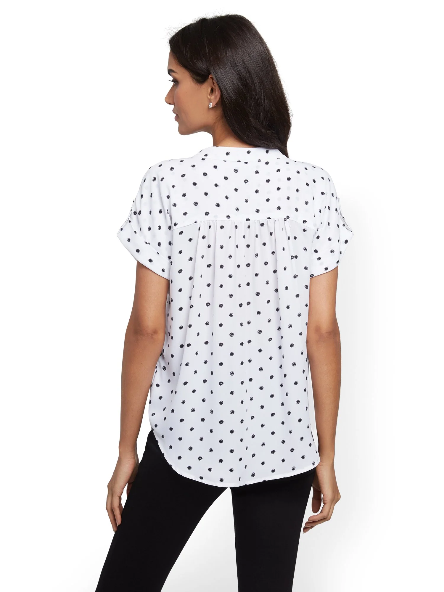 Dot-Print Utility Shirt - Image 3