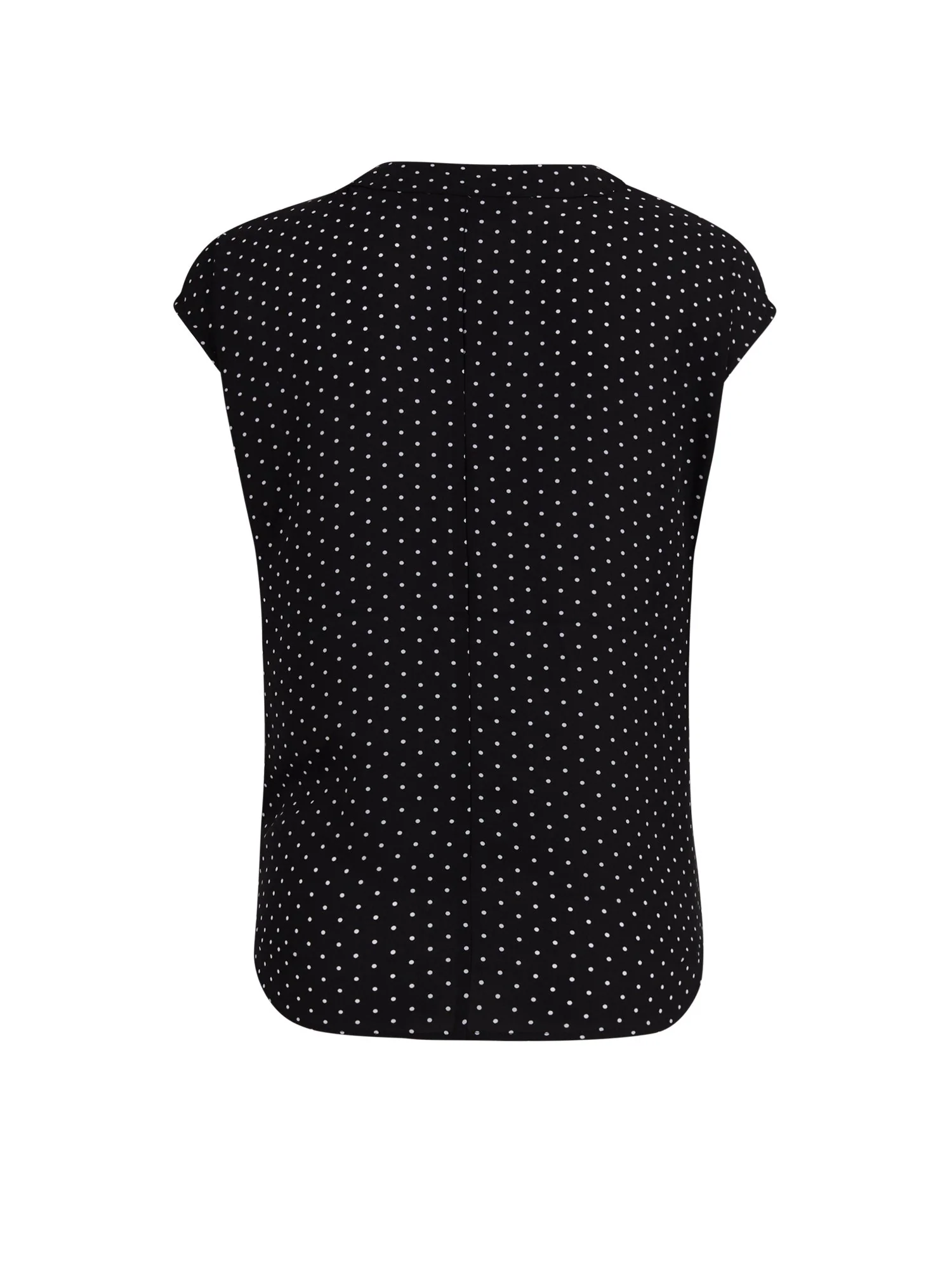 Dot-Print Wrap Shirt - Image 3