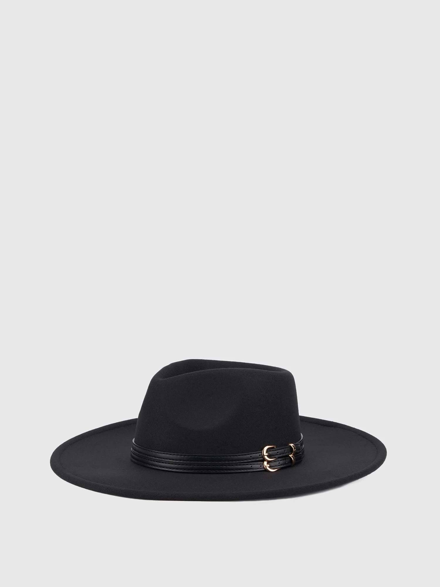 Double Belt Felt Hat - Image 2