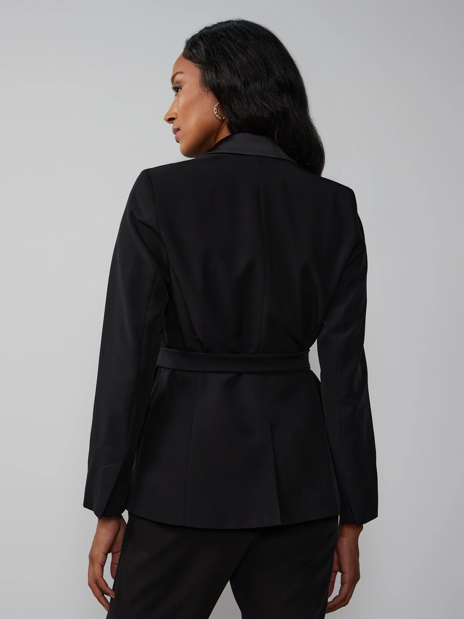 Double-Breasted Belted Blazer - Image 4