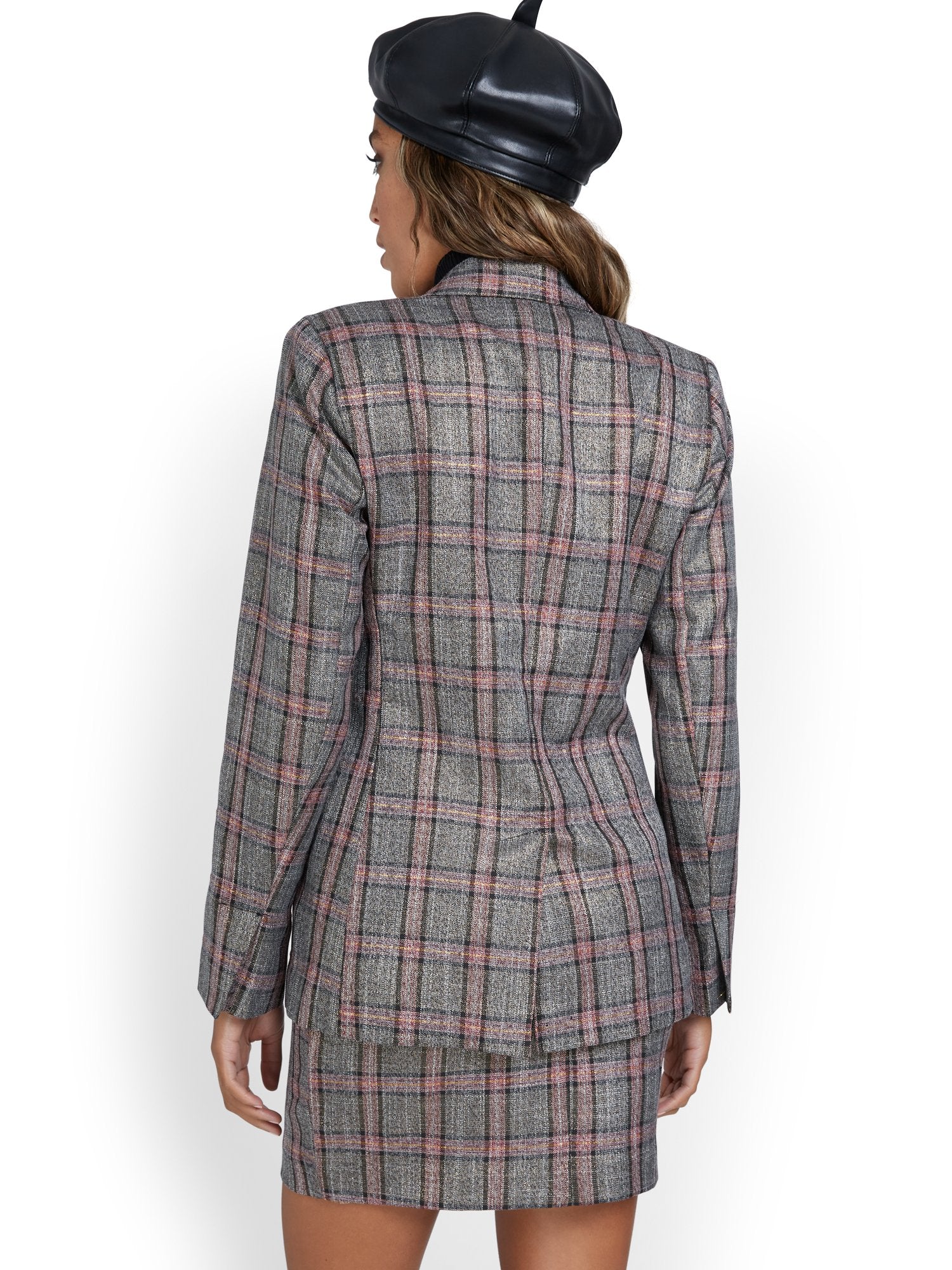Double-Breasted Plaid Jacket - Superflex - Image 3