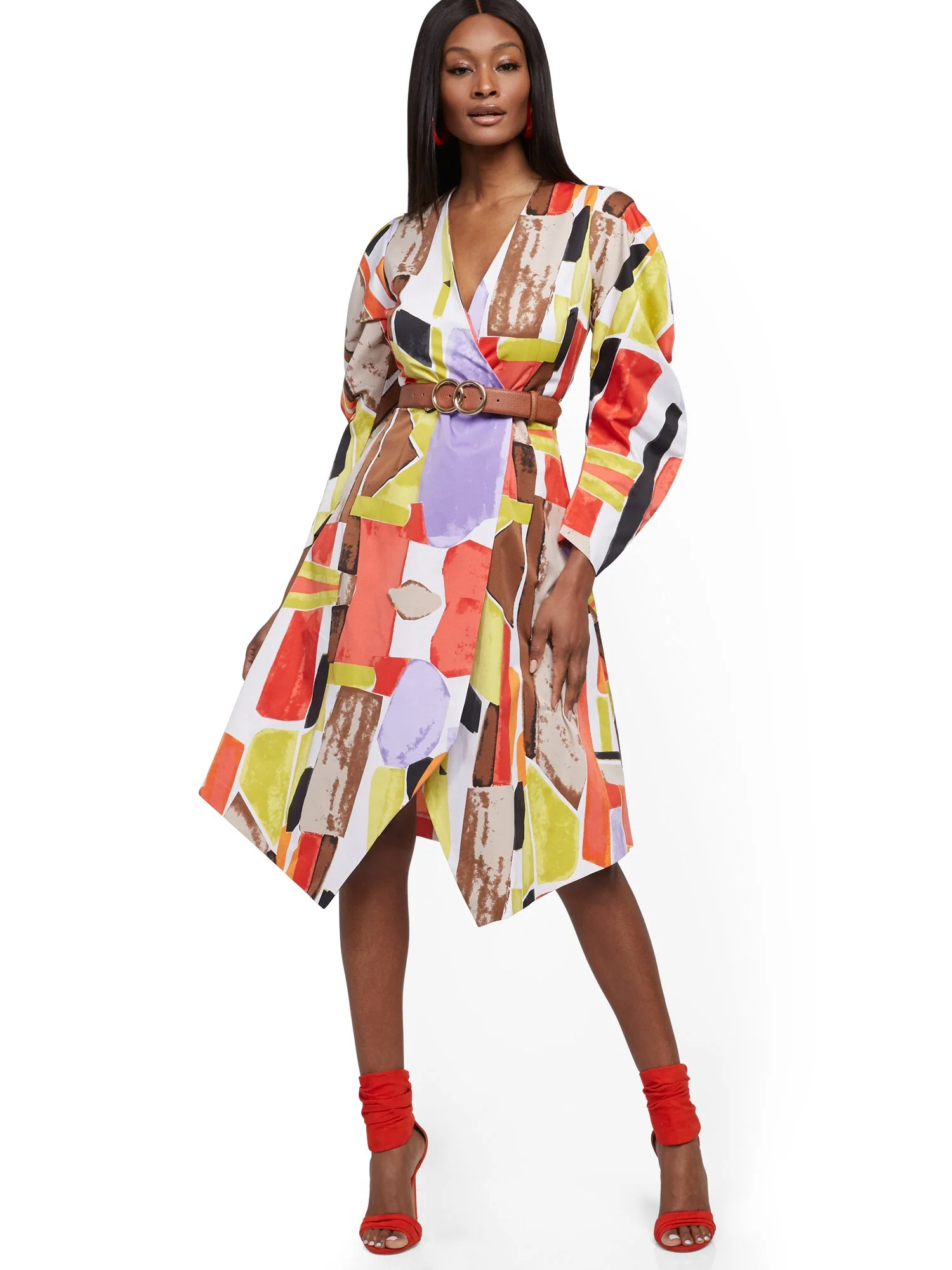 Dramatic Wrap Dress - Image 4