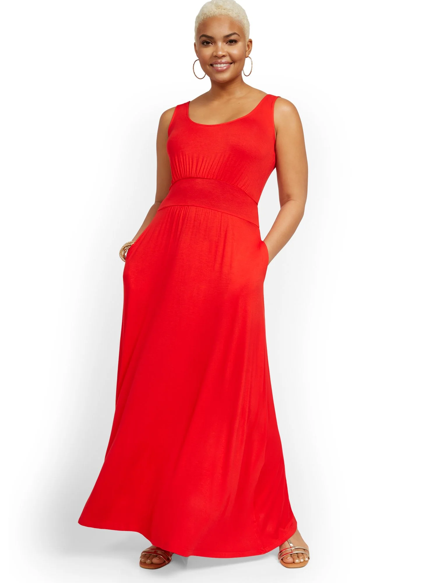 Drapey Scoopneck Maxi Dress - Image 8
