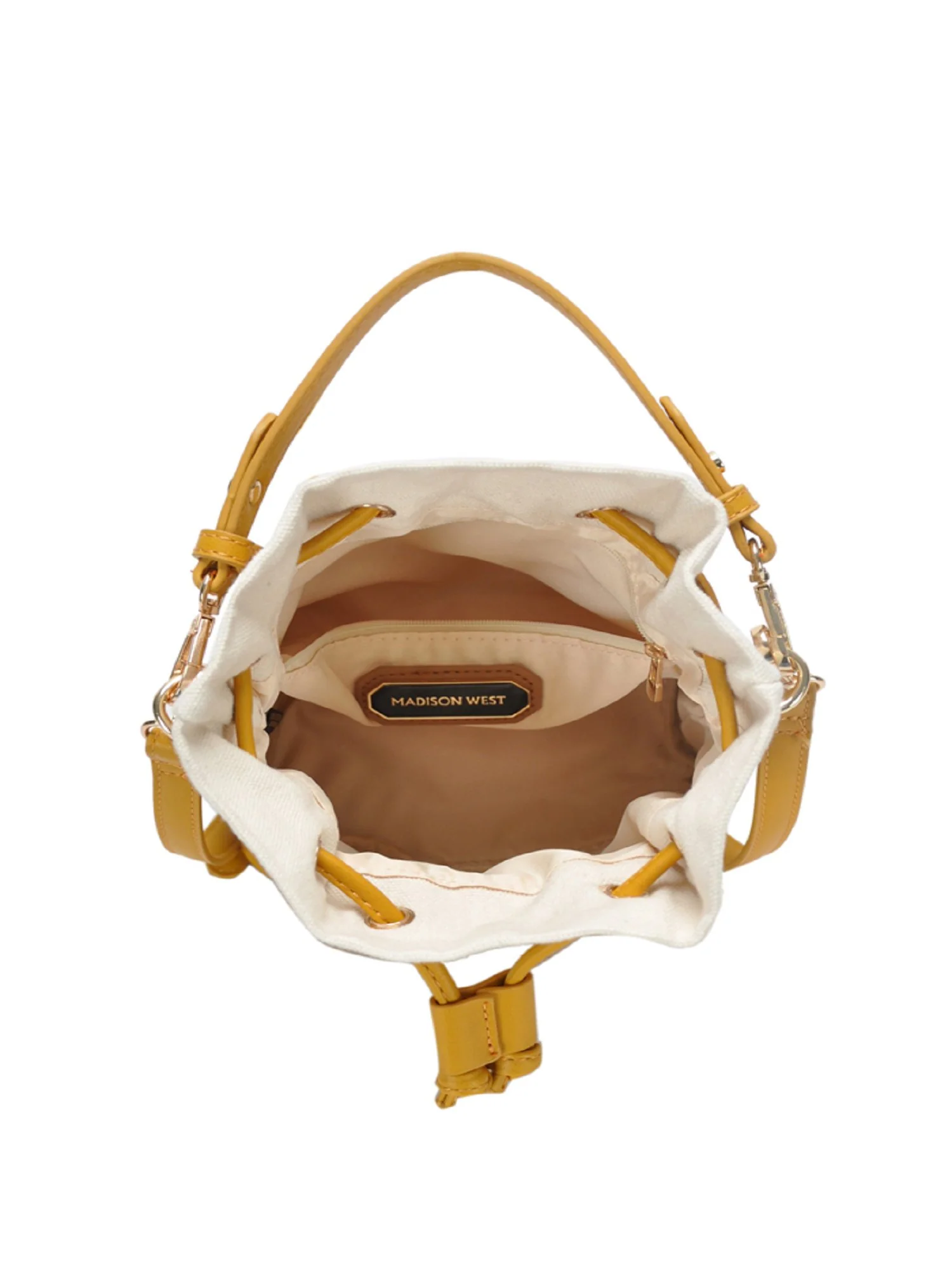 Drawstring Crossbody Bucket Bag - Image 4