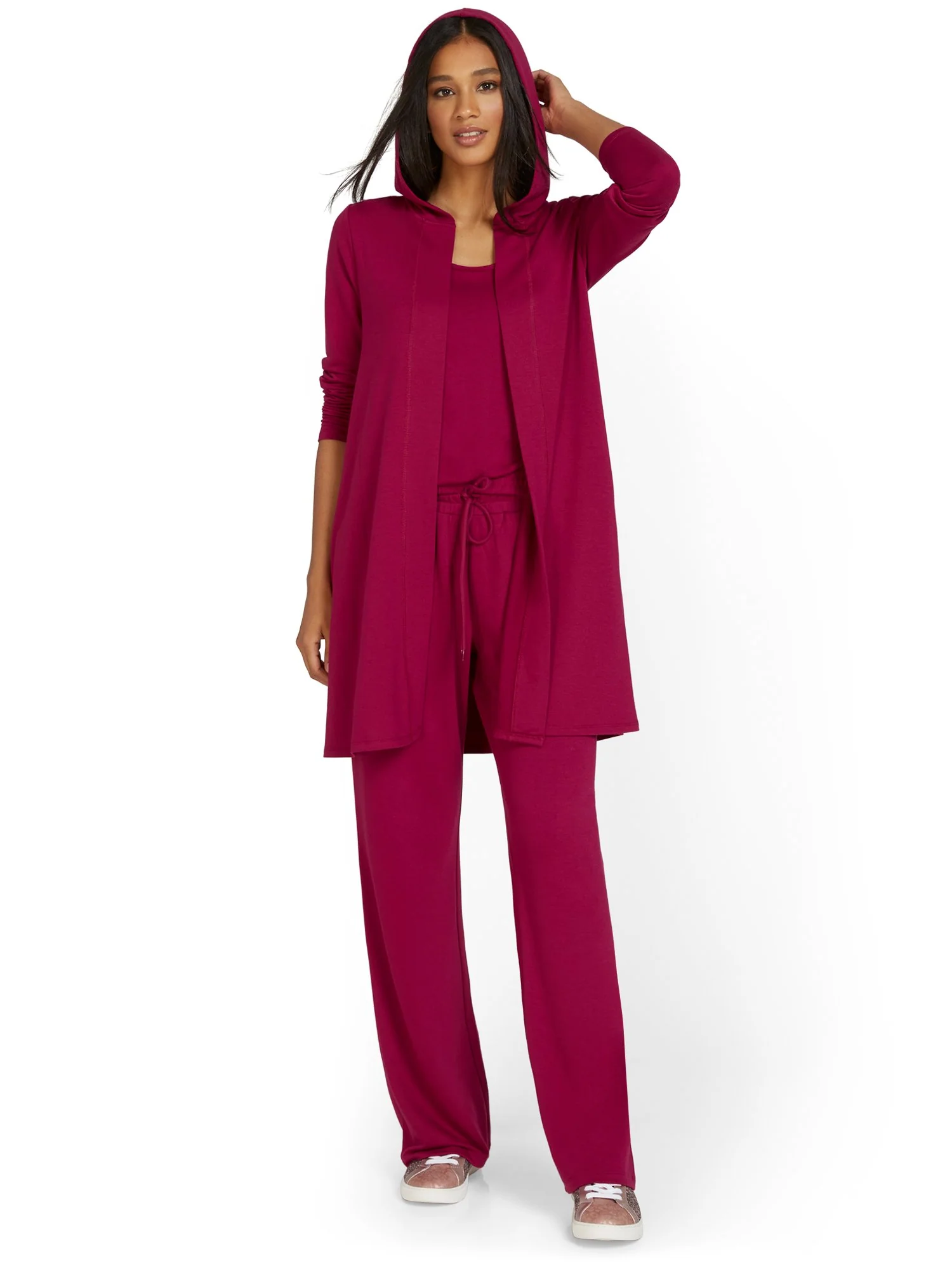 Dreamy French Terry Hooded Cardigan - Image 5