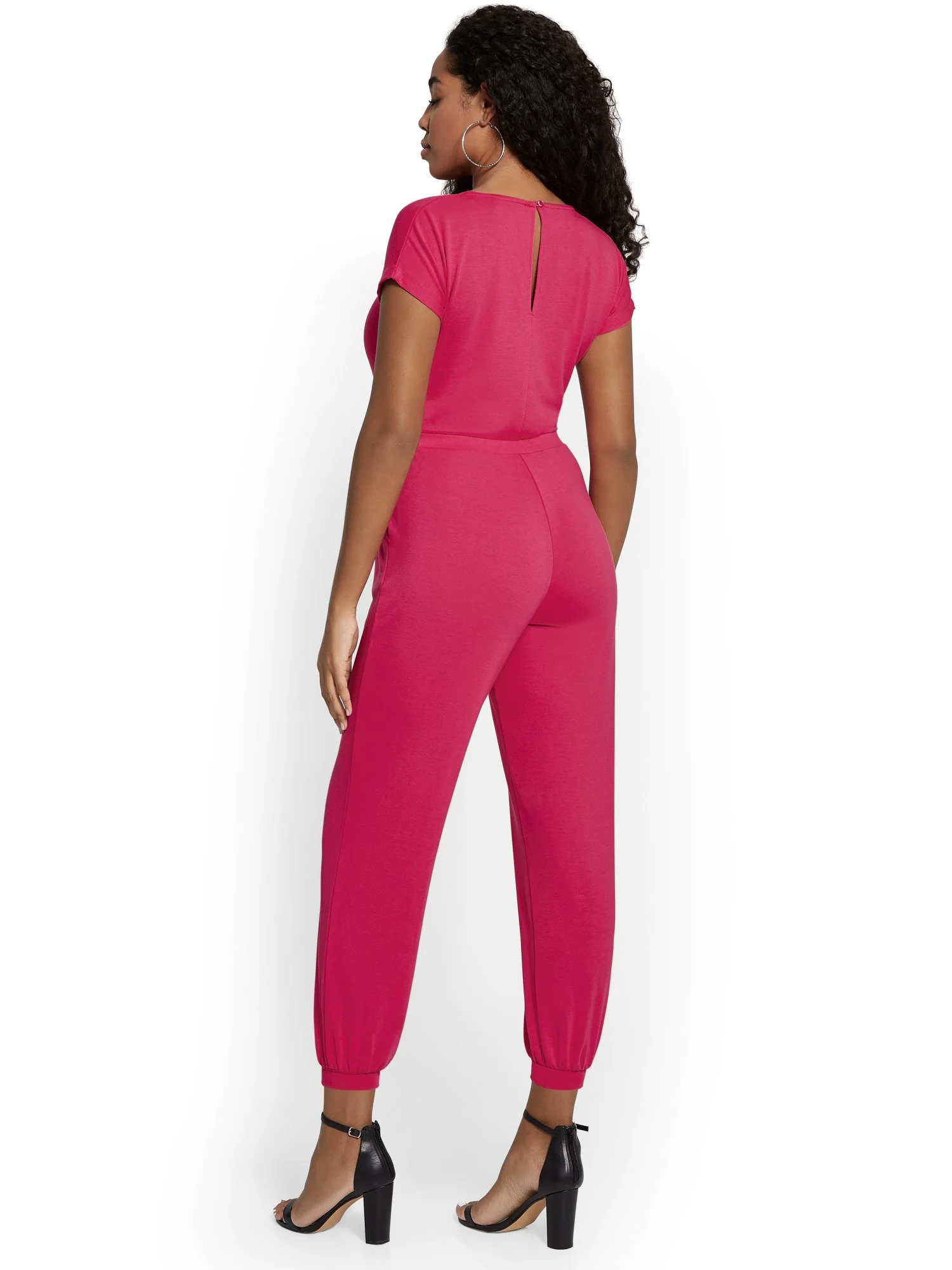 Dreamy French Terry Ruched Jumpsuit - Image 3