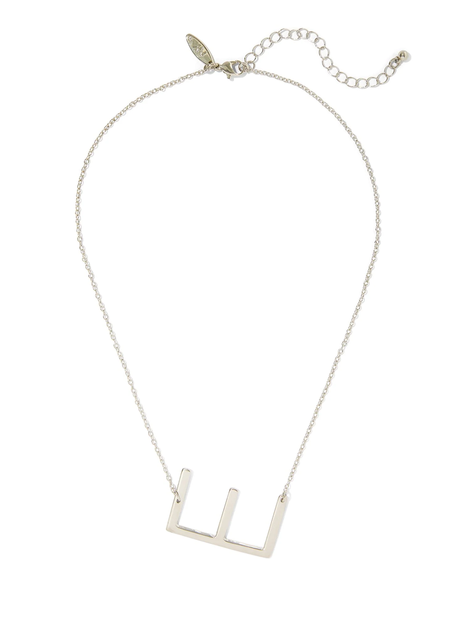 'E' Initial Pendant Necklace