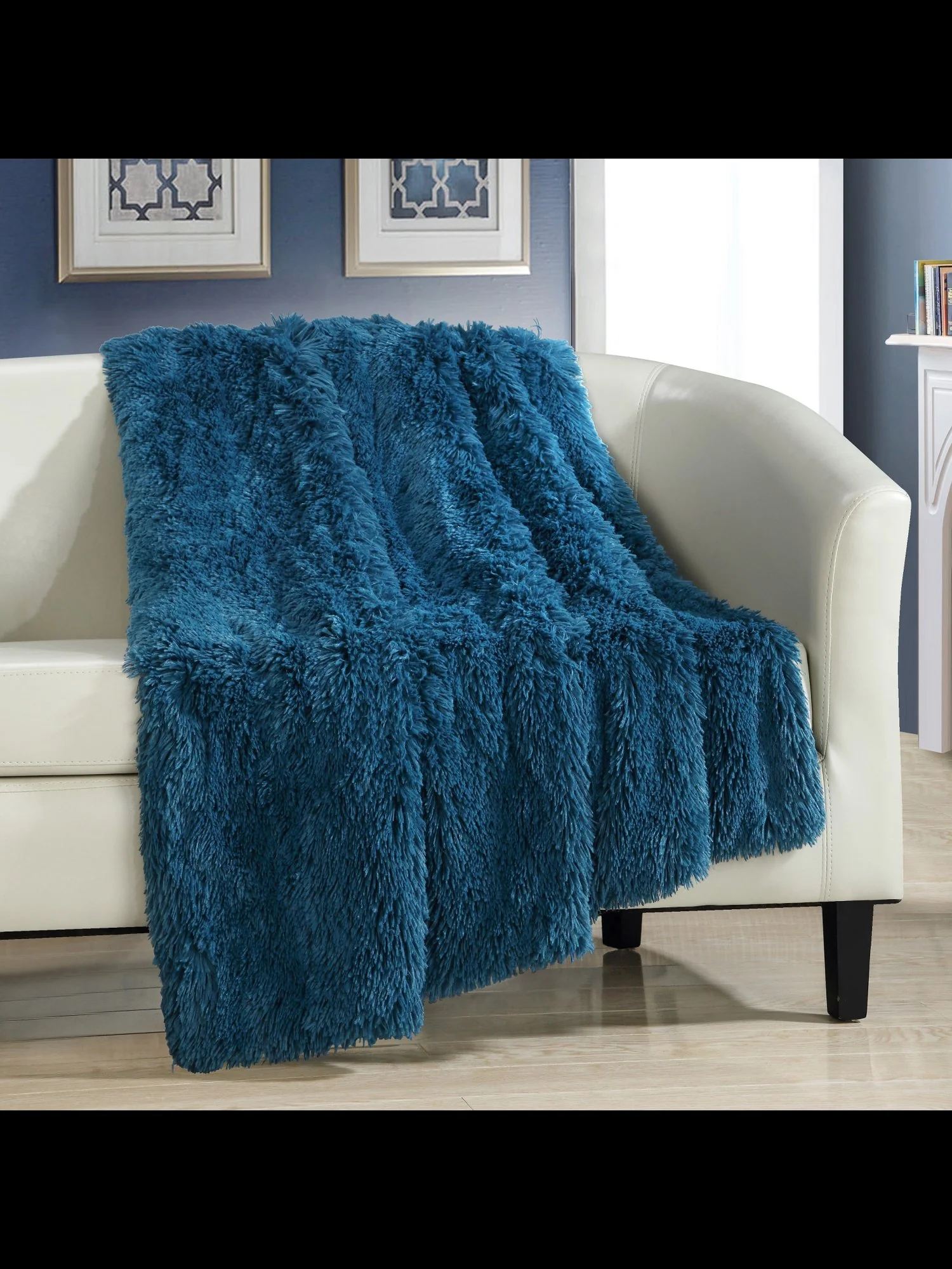 Elana Ultra Plush Faux-Fur Throw Blanket - NY&C x Chic Home - Image 11