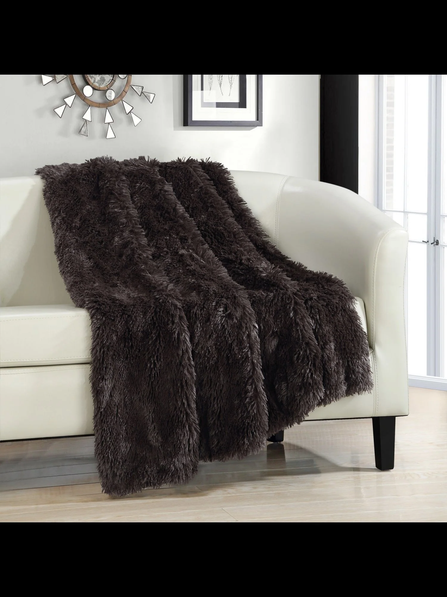 Elana Ultra Plush Faux-Fur Throw Blanket - NY&C x Chic Home - Image 7
