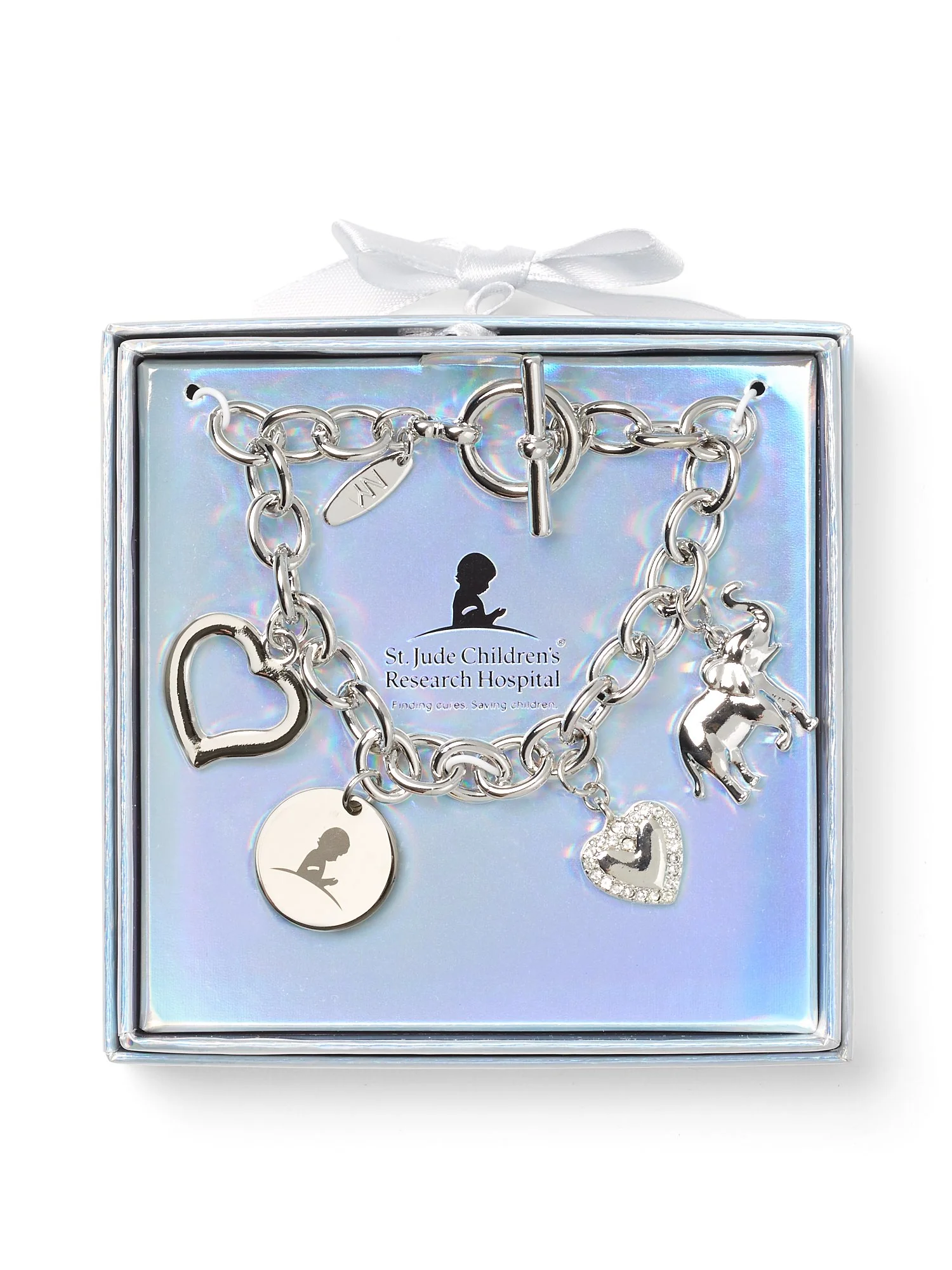 Elephant & Heart Charm Bracelet - St. Jude Collection