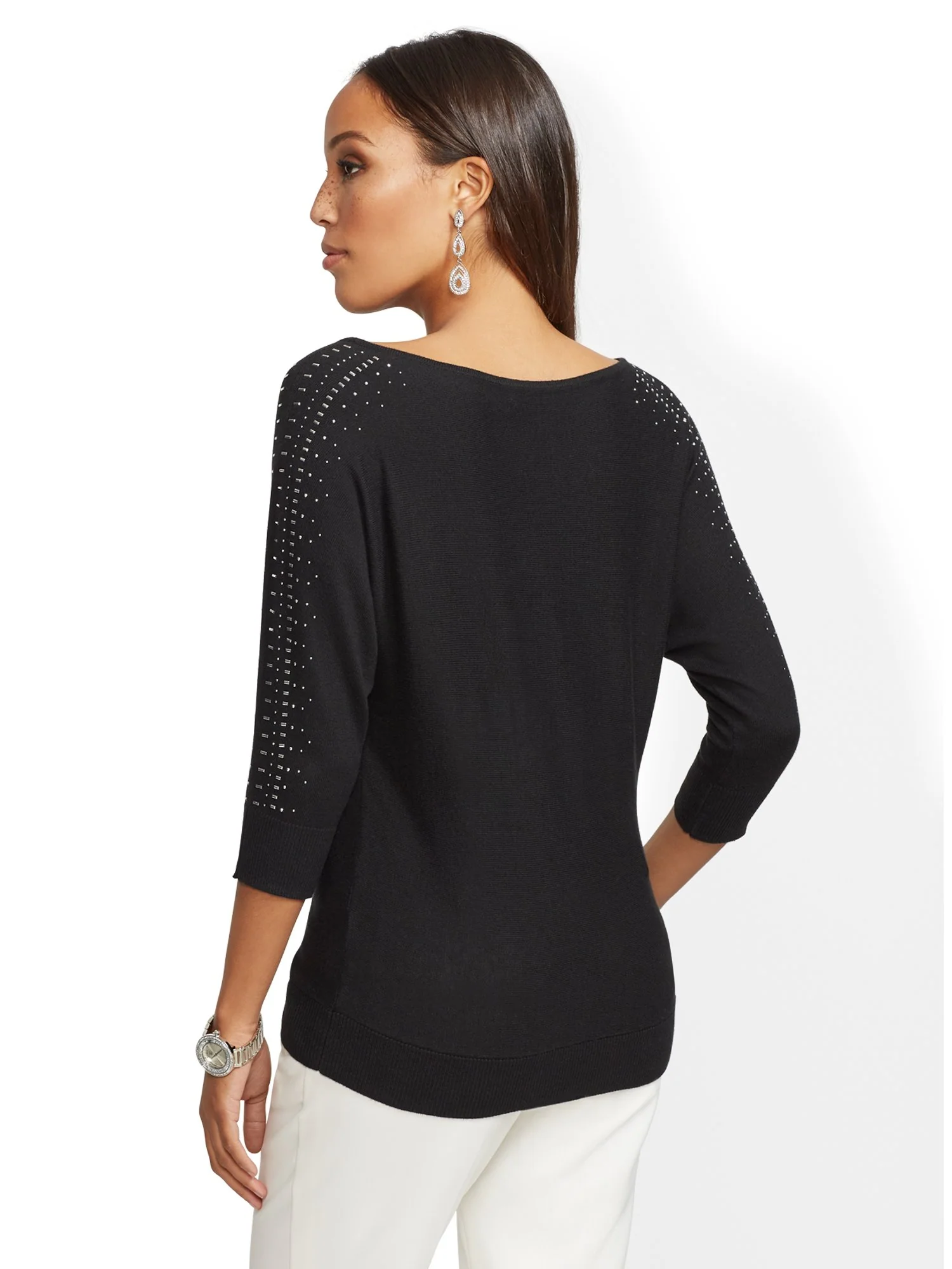 Embellished Dolman Sweater - 7th Avenue - Image 3