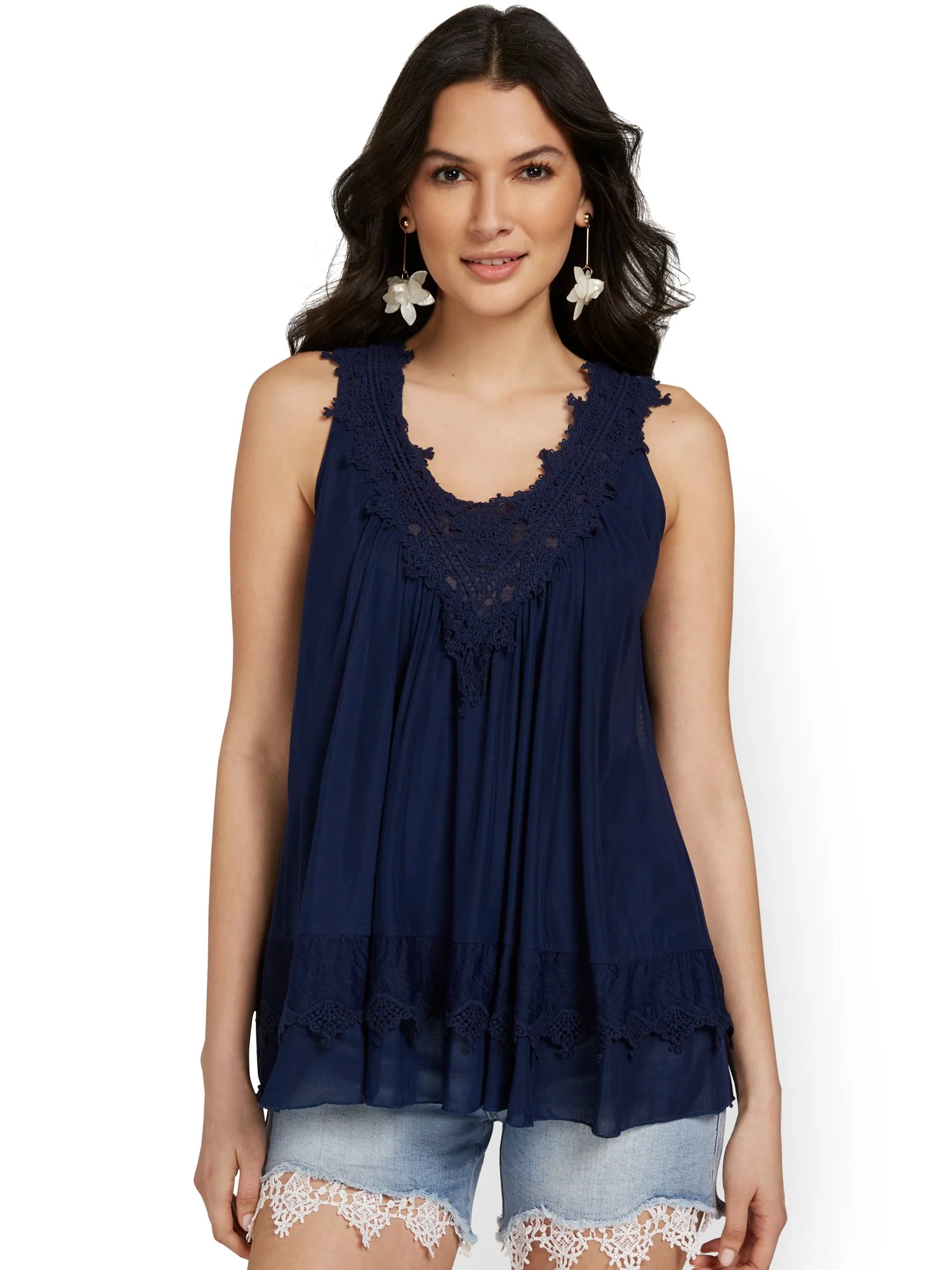 Embroidered Sleeveless Top - Image 4