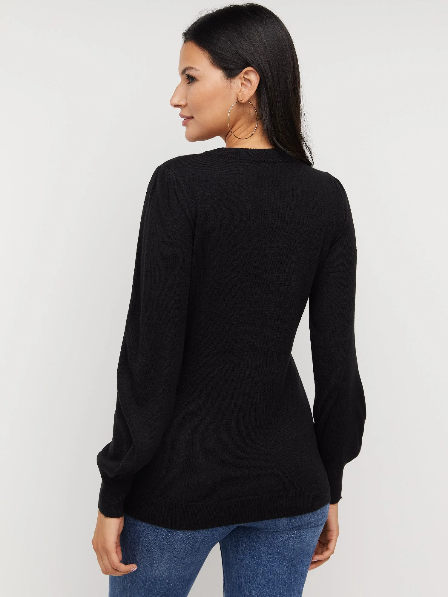 Essential Puff-Sleeve Sweater - Image 3