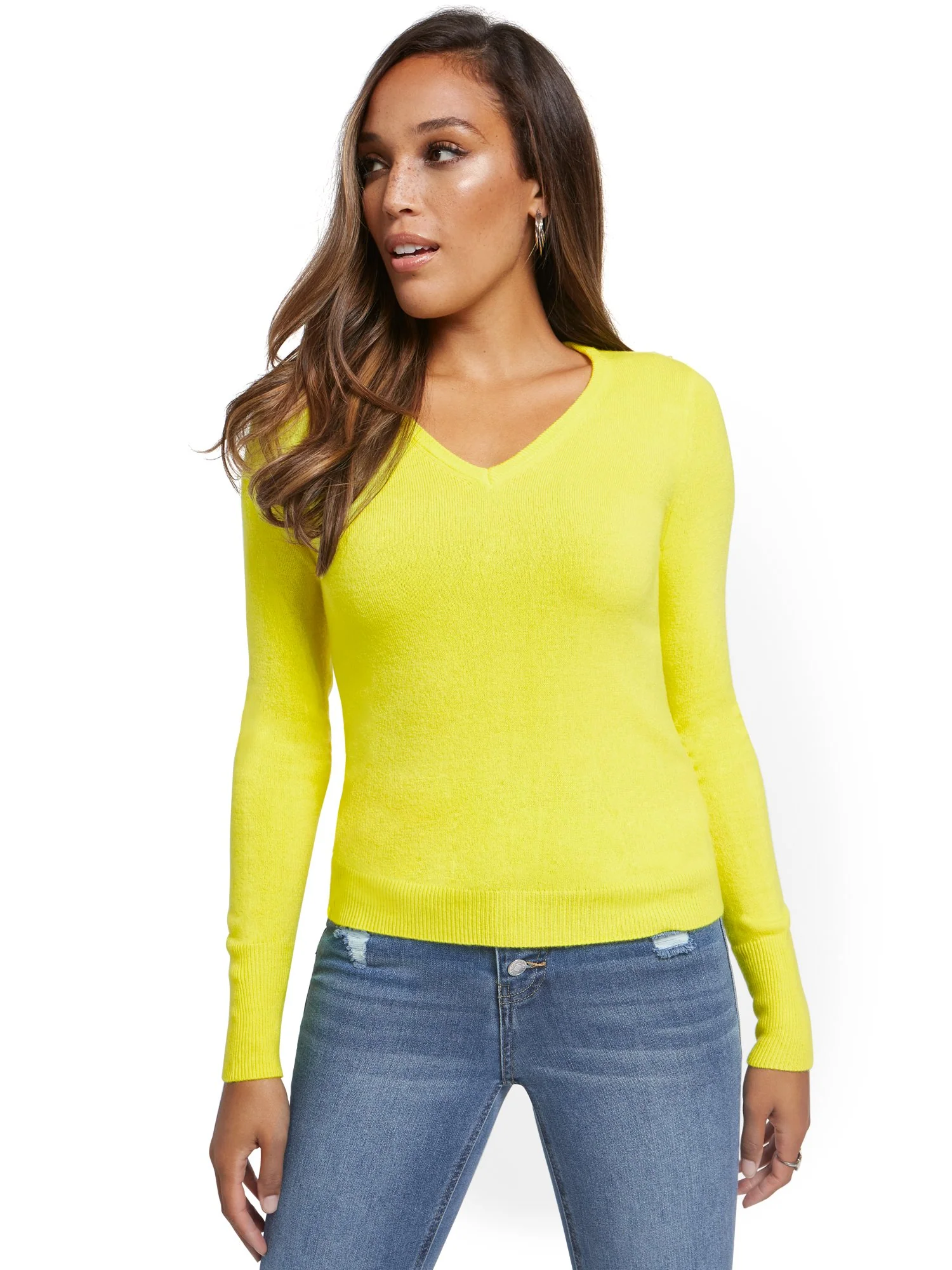 Essential V-Neck Sweater - Image 13