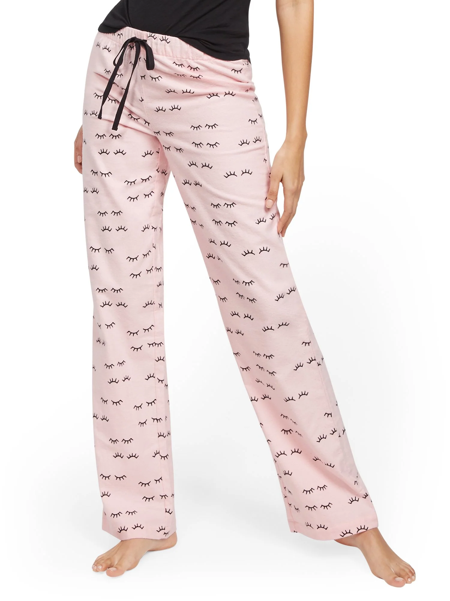 Eyelash-Print Pajama Pant - Image 2