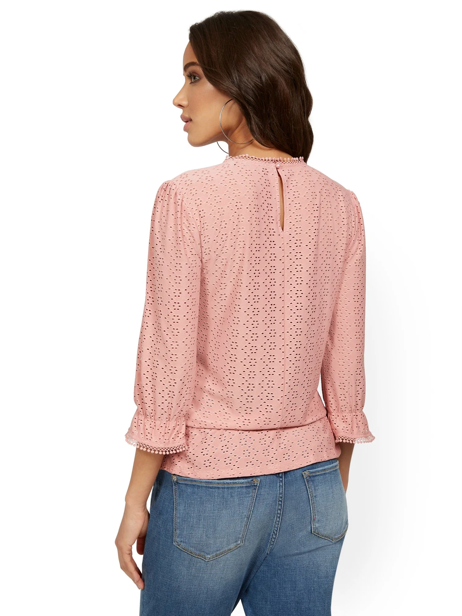 Eyelet Ruffle Top - Image 3