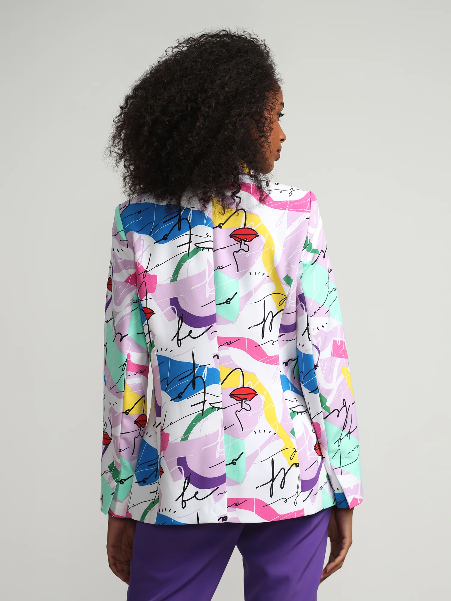 Face-Print Blazer - Image 3