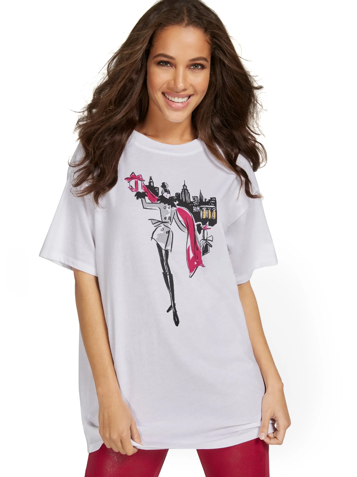 Fashionista Oversized Graphic Tee