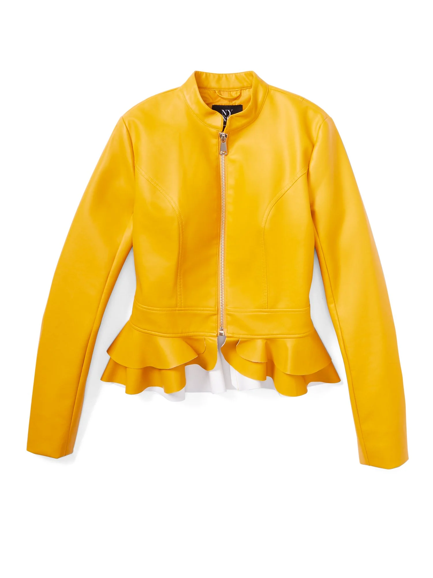 Faux-Leather Peplum Jacket - Image 29