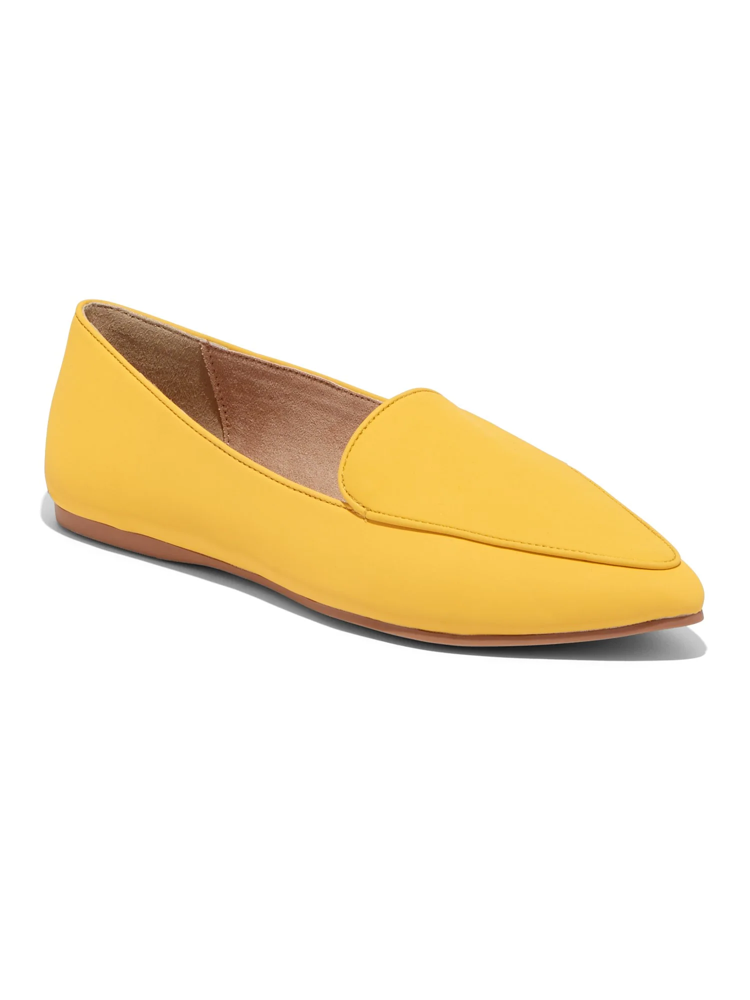 Faux-Leather Pointed-Toe Loafer - Image 3