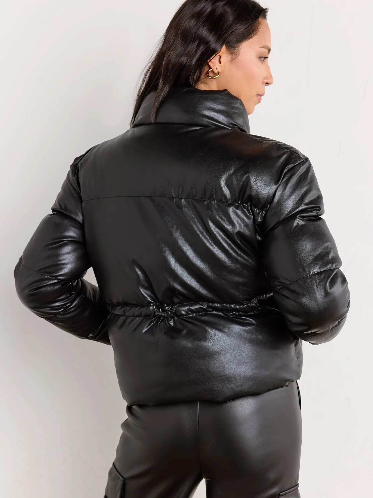 Hyfve Faux Leather Puffer Jacket - Brands We Love - Image 5
