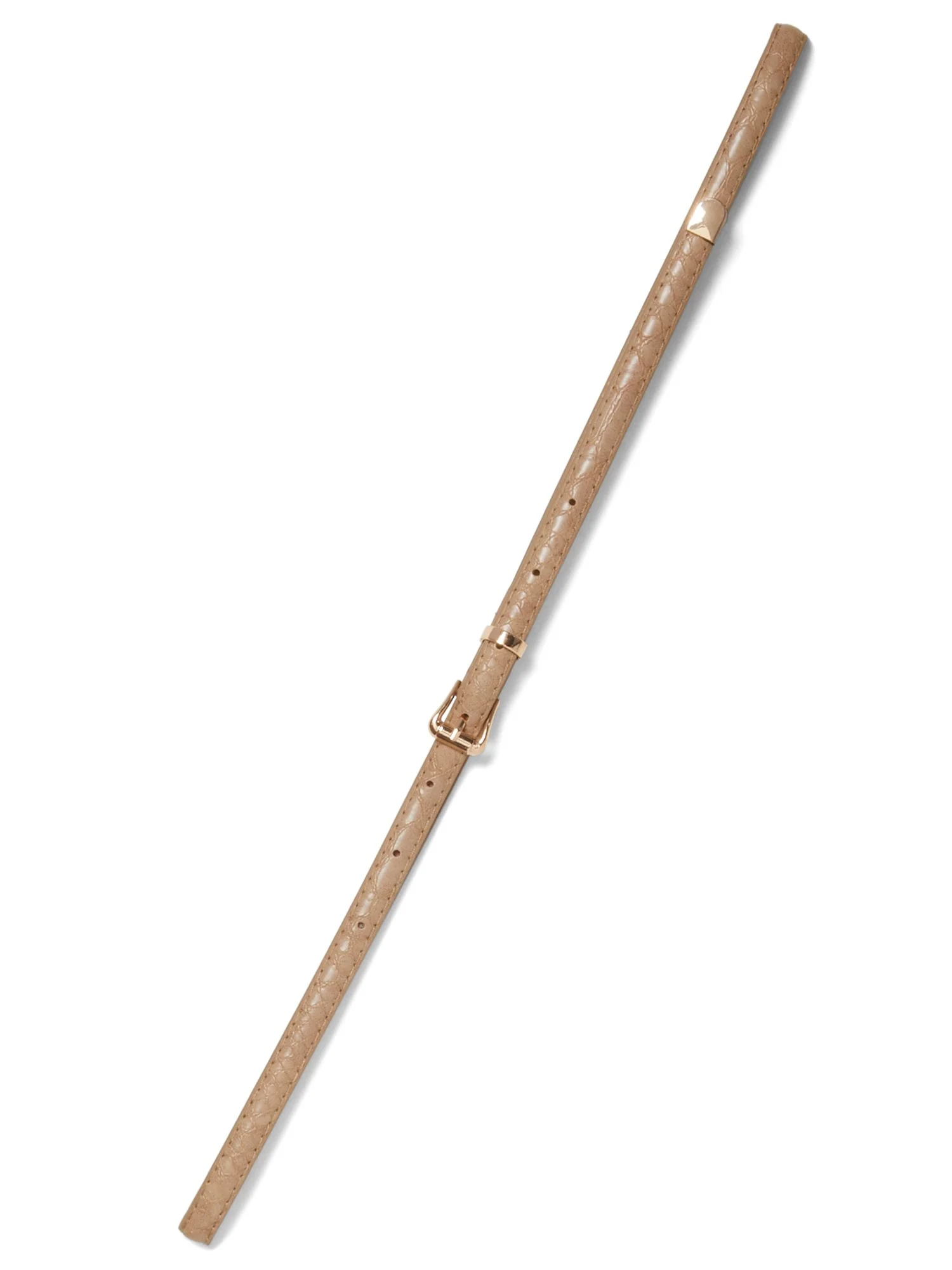 Faux-Leather Skinny Belt - Image 4