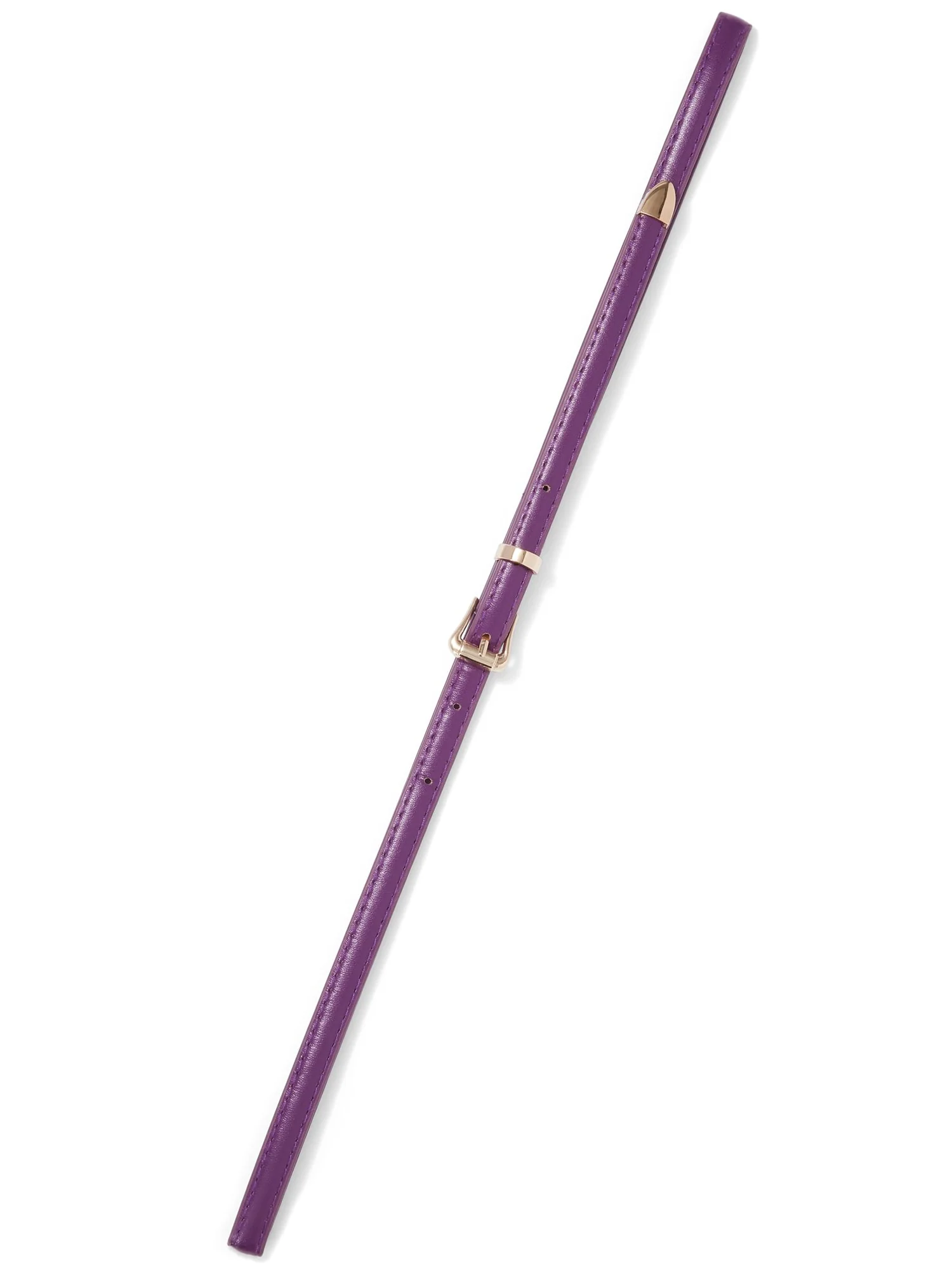 Faux-Leather Skinny Belt - Image 8