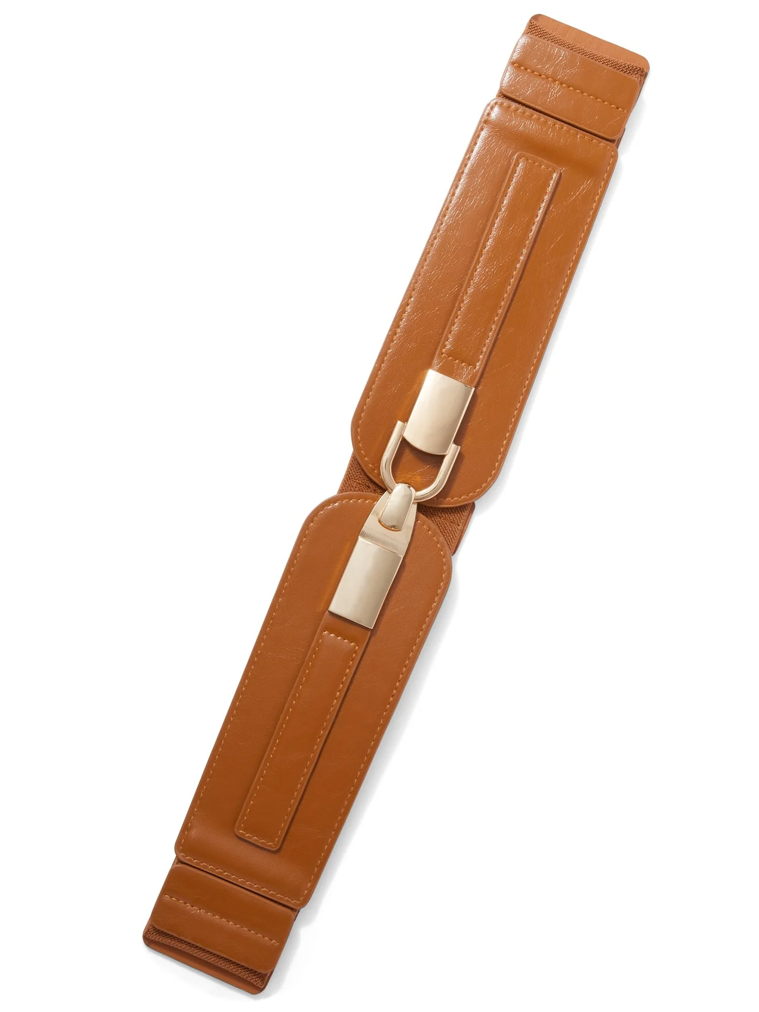 Faux-Leather Stretch Belt - Image 4