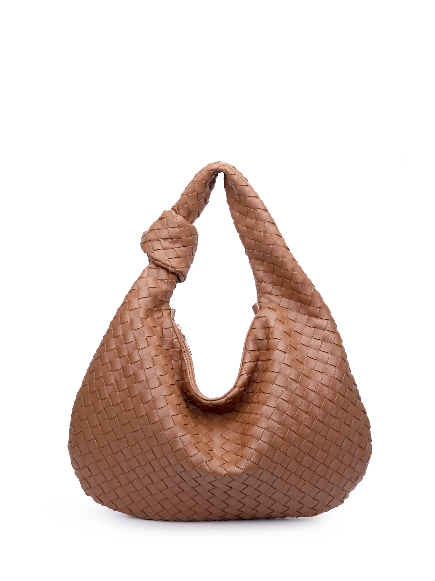 Urban Expressions Faux-Leather Woven Hobo Bag - Brands We Love - Image 5