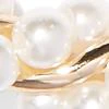 Faux-Pearl Twist Hoop Earring - Image 2