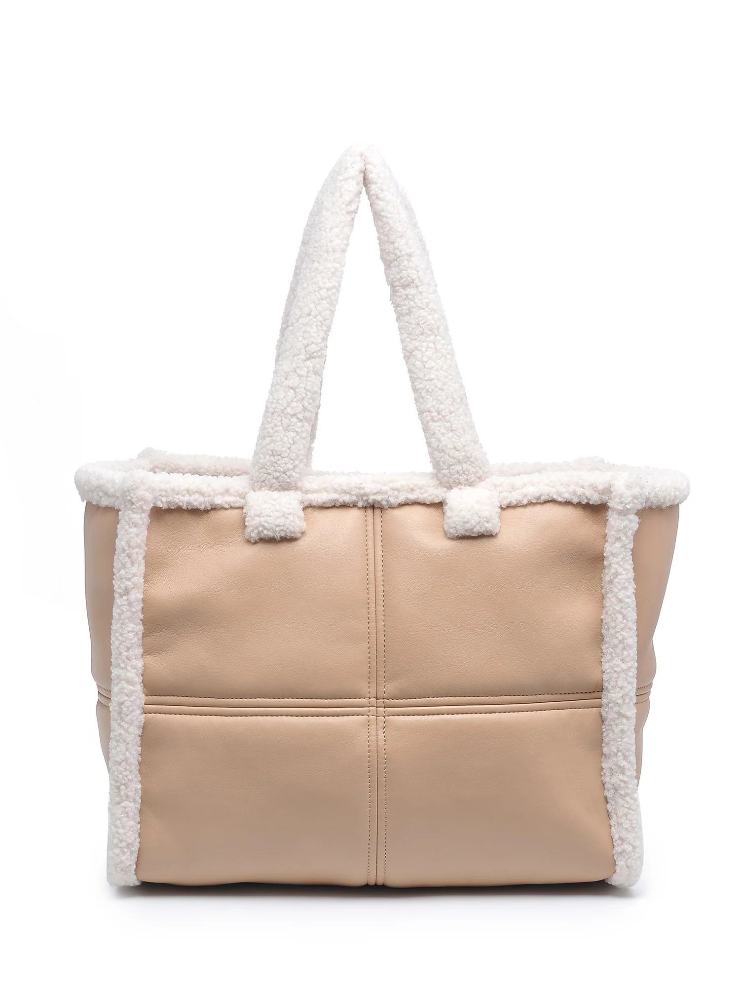 Urban Expressions Faux Shearling Trim Tote Bag - Brands We Love