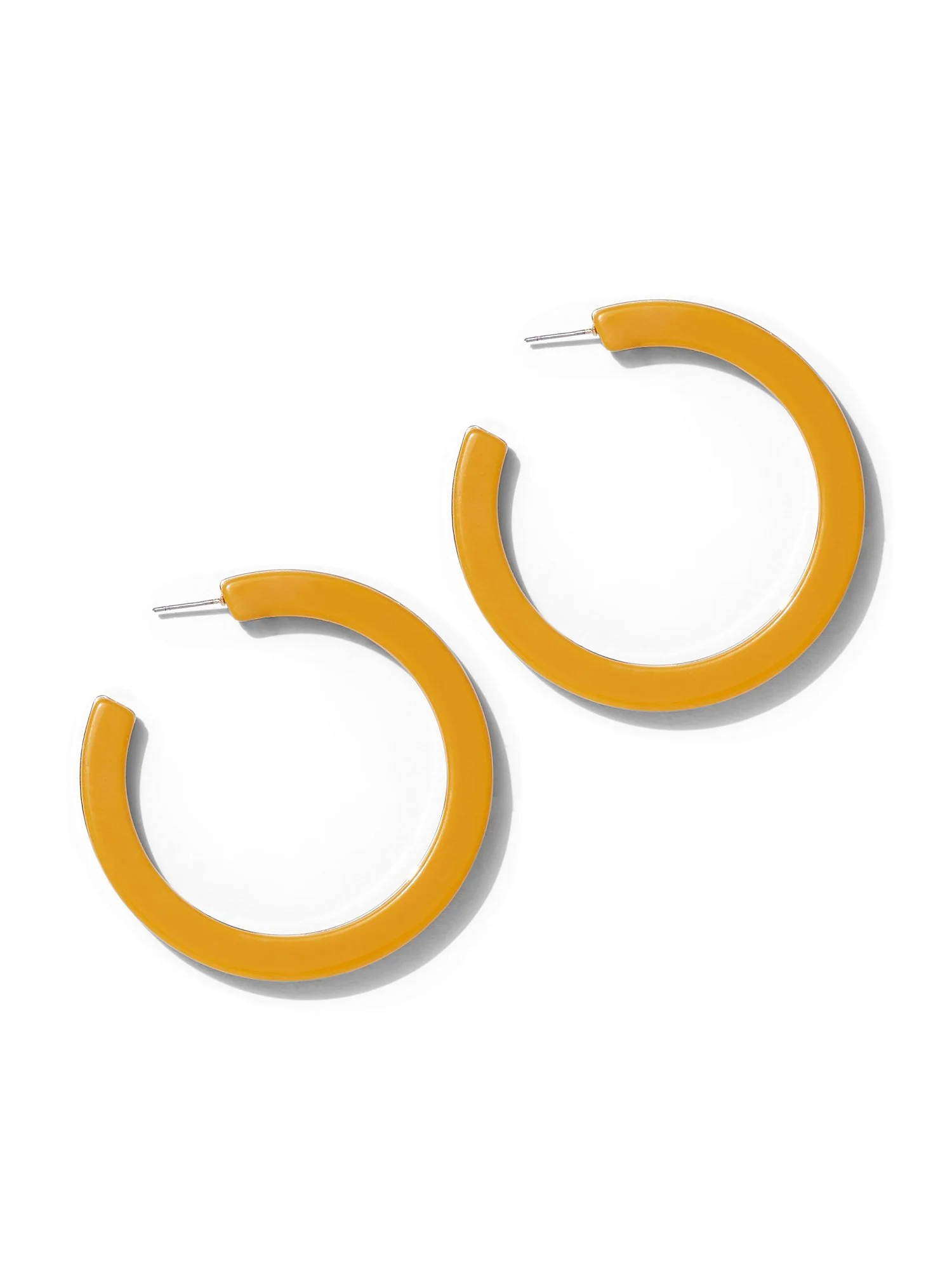 Faux-Tortoise Hoop Earring - Image 3