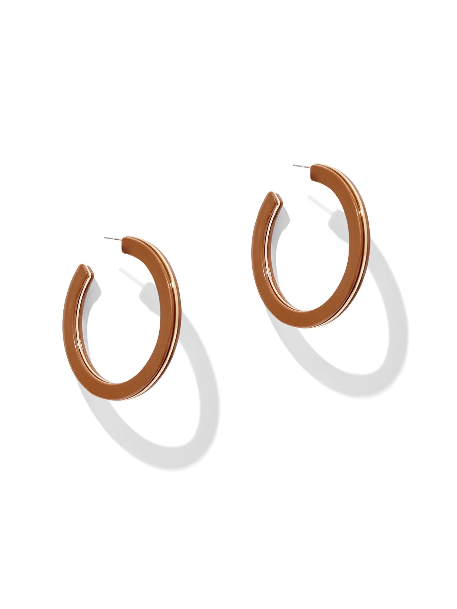 Faux-Tortoise Hoop Earring - Image 5