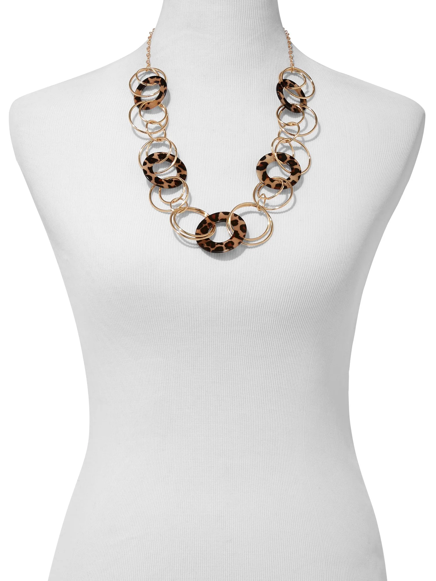 Faux-Tortoise Link Necklace - Image 2