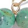 Faux-Turquoise Beaded Hoop Drop Earring - Image 2