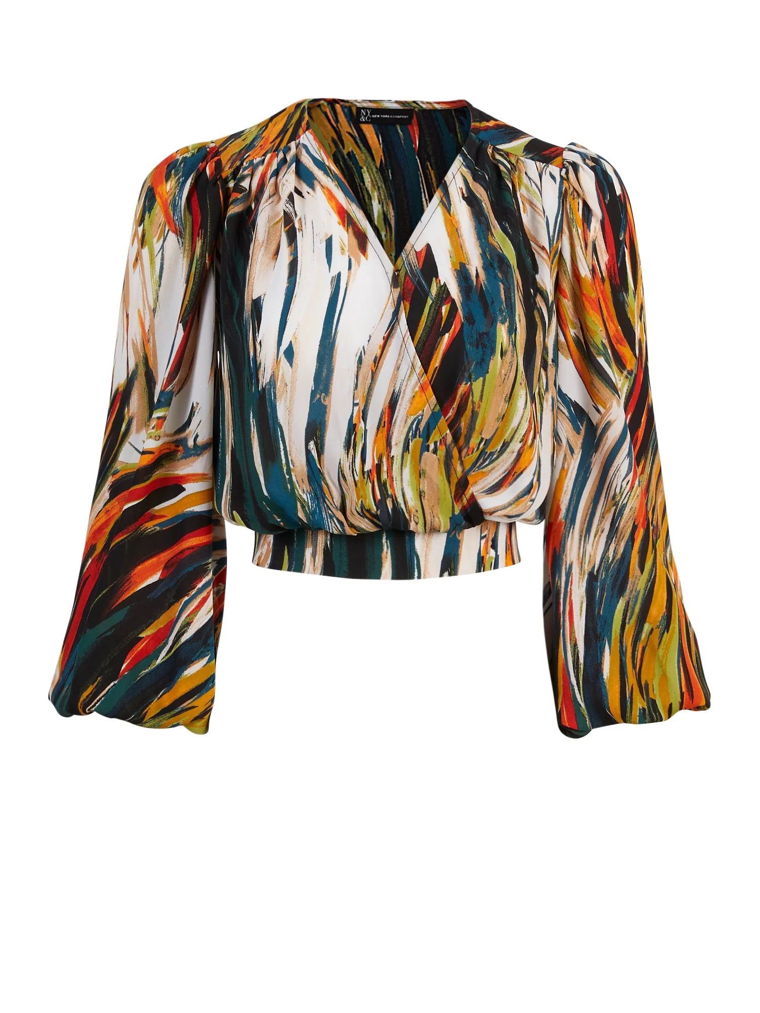 Faux Wrap Blouse - NYC Strong Collection - Image 2