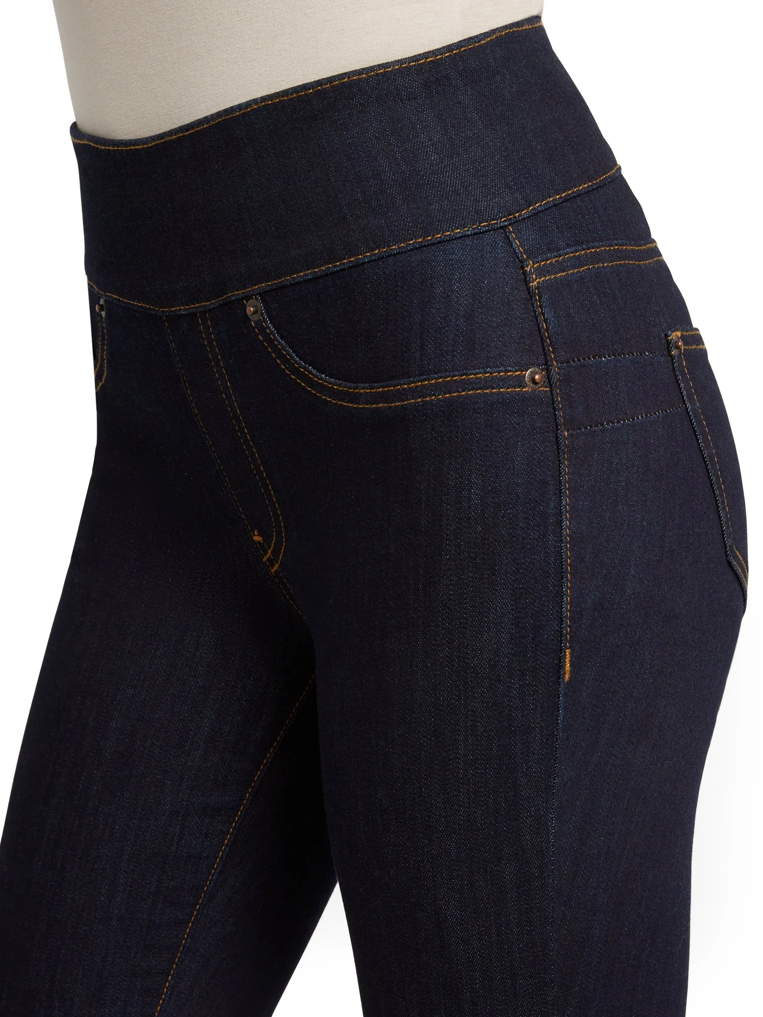 Feel Good High-Waisted No Gap Pull-On Super-Skinny Jeans - Image 4