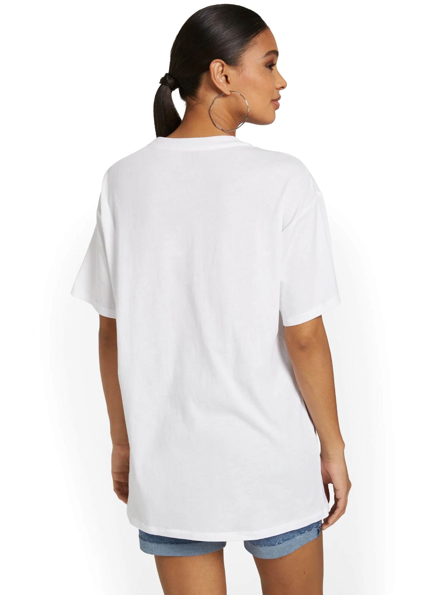 Flag Lips Oversized Graphic Tee - Image 3