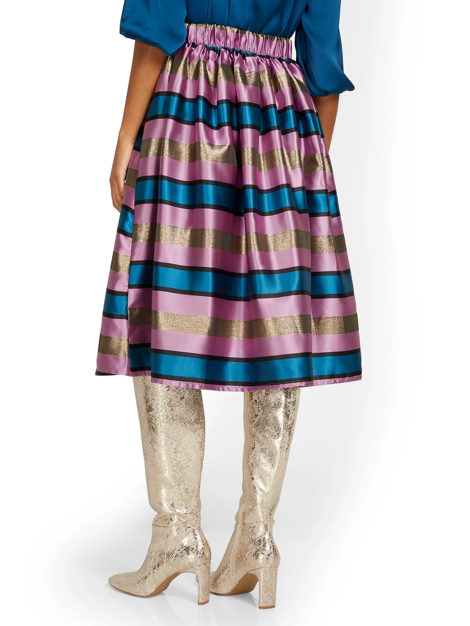 Flare Jacquard Skirt - Image 3