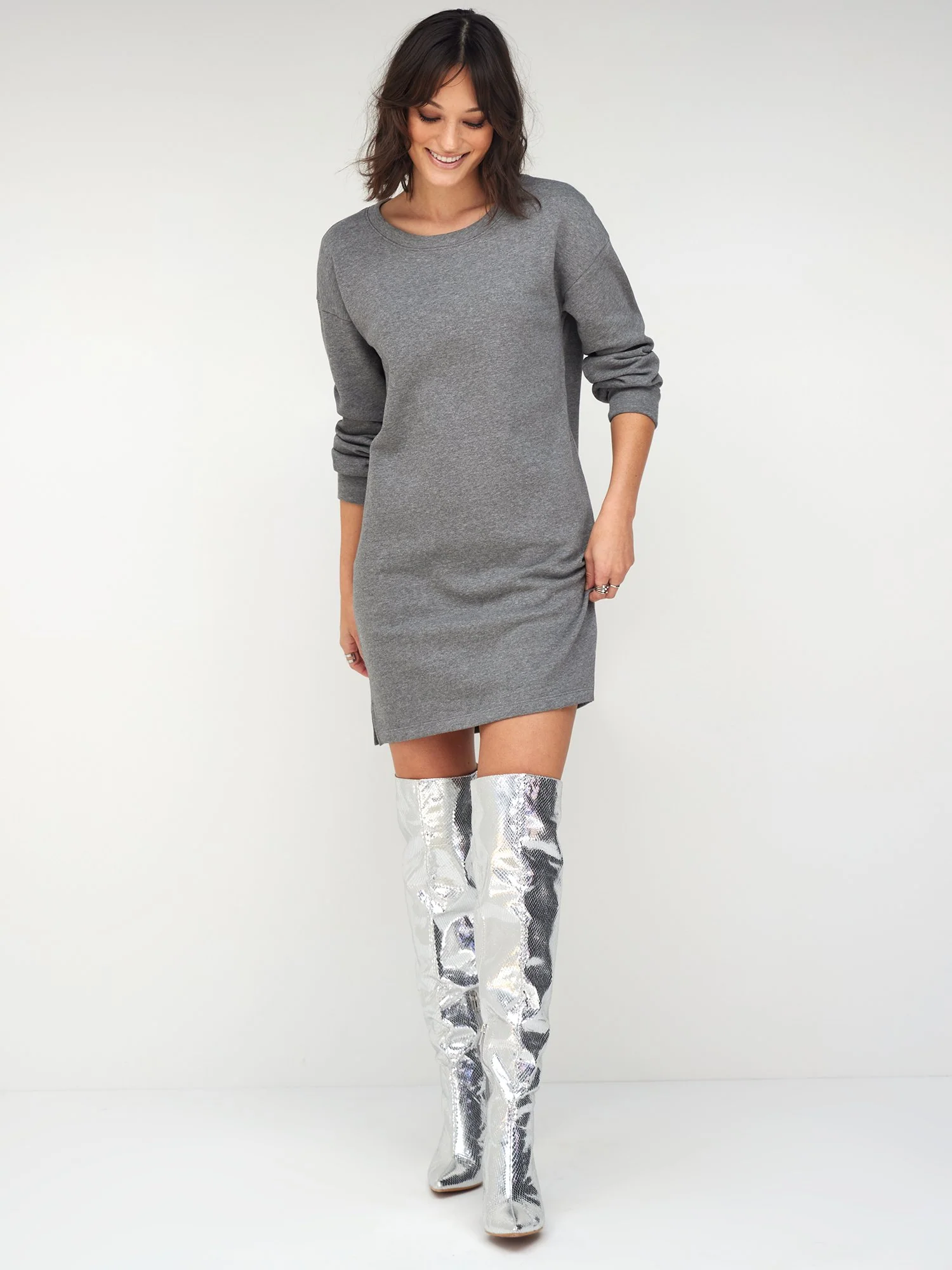 Fleece Shift Dress - Image 4