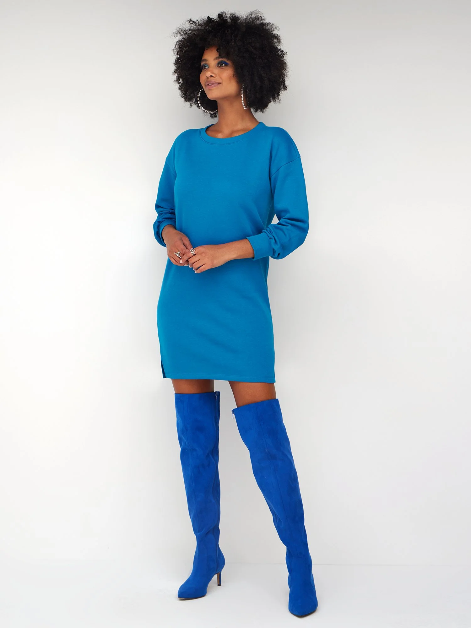 Fleece Shift Dress - Image 8