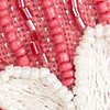 Floral Bead Sequin Fringe Trim Clutch - Image 2