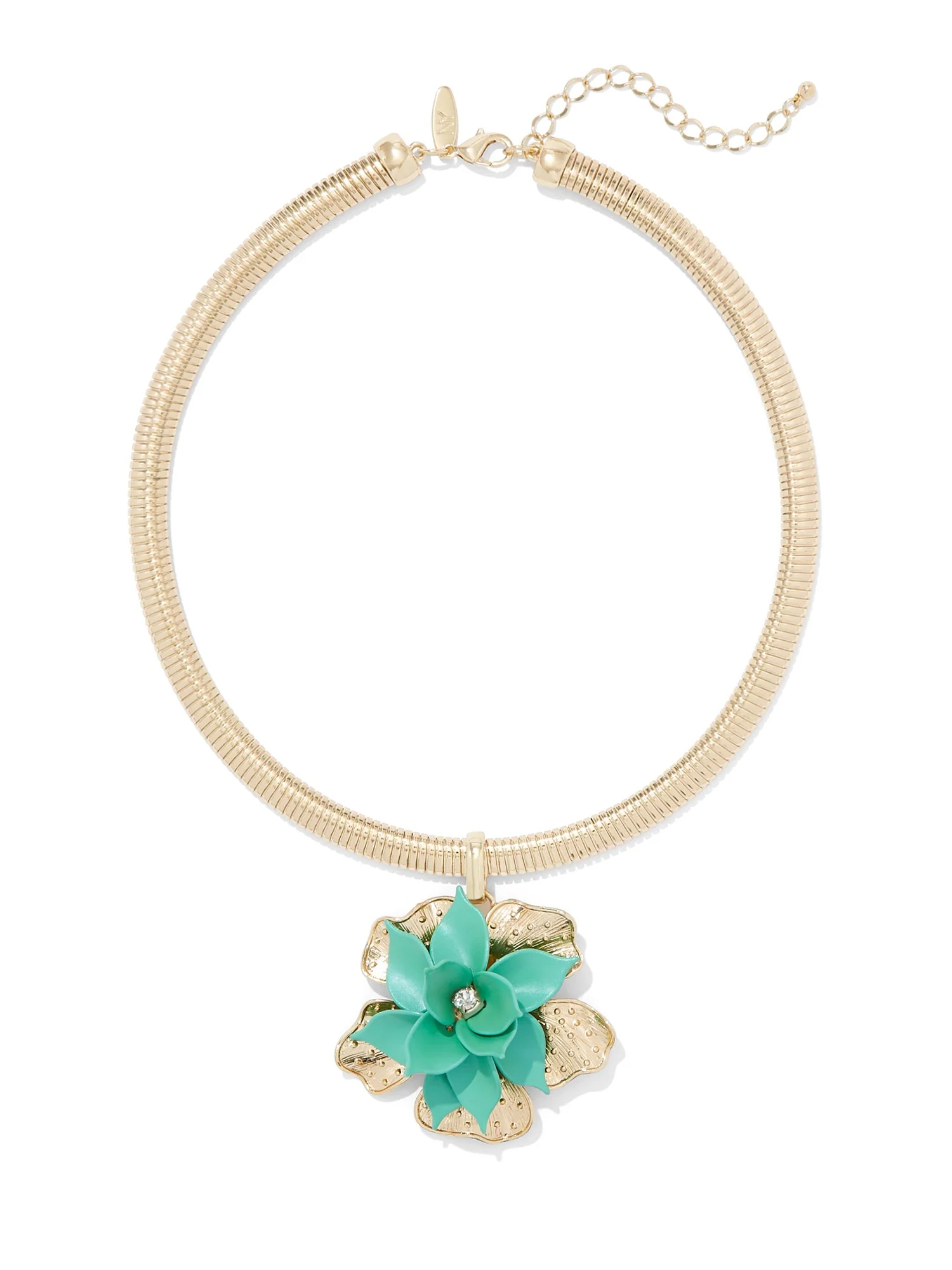 Floral Collar Pendant Necklace