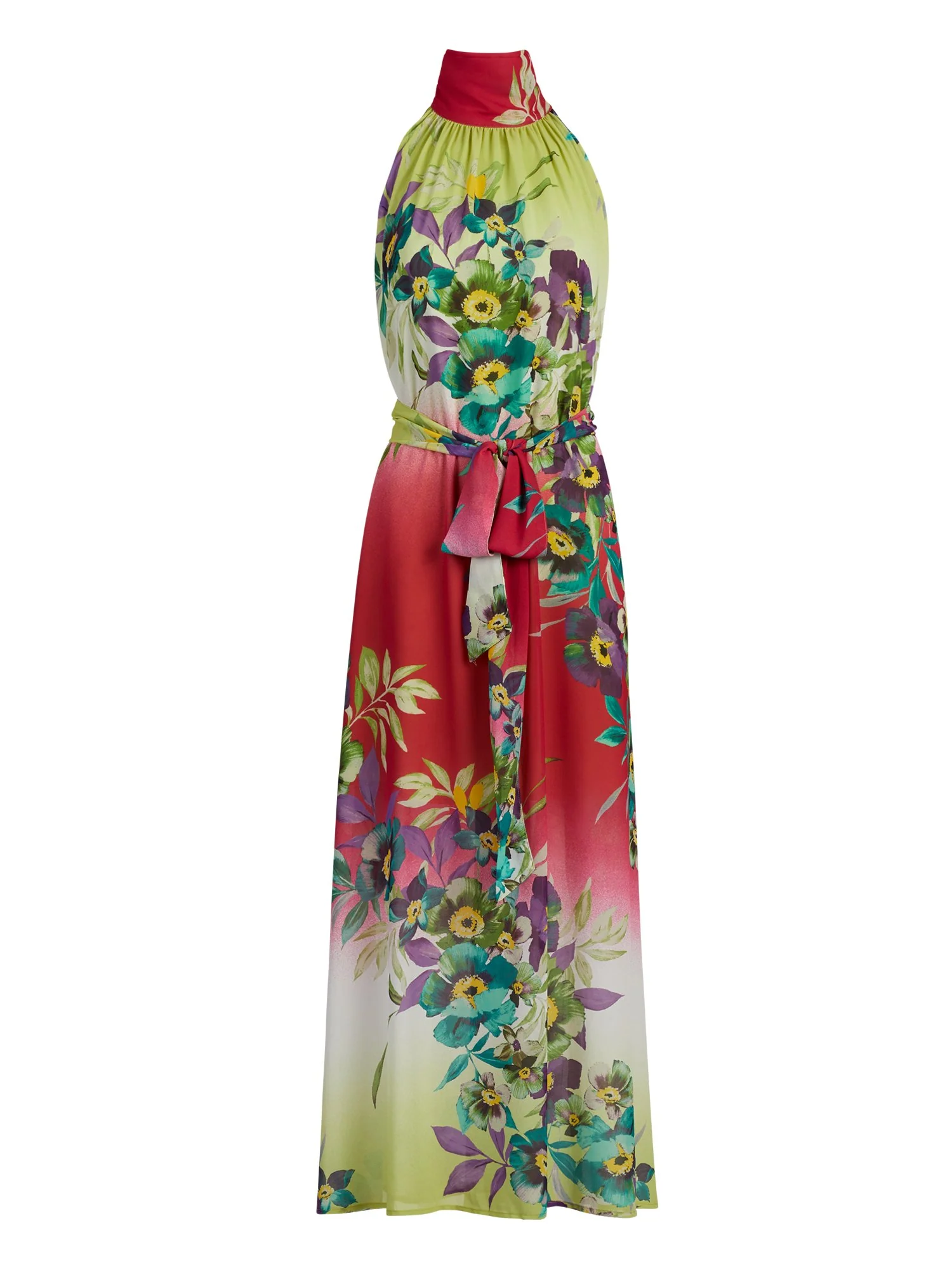 Floral Halter Maxi Dress - Image 2