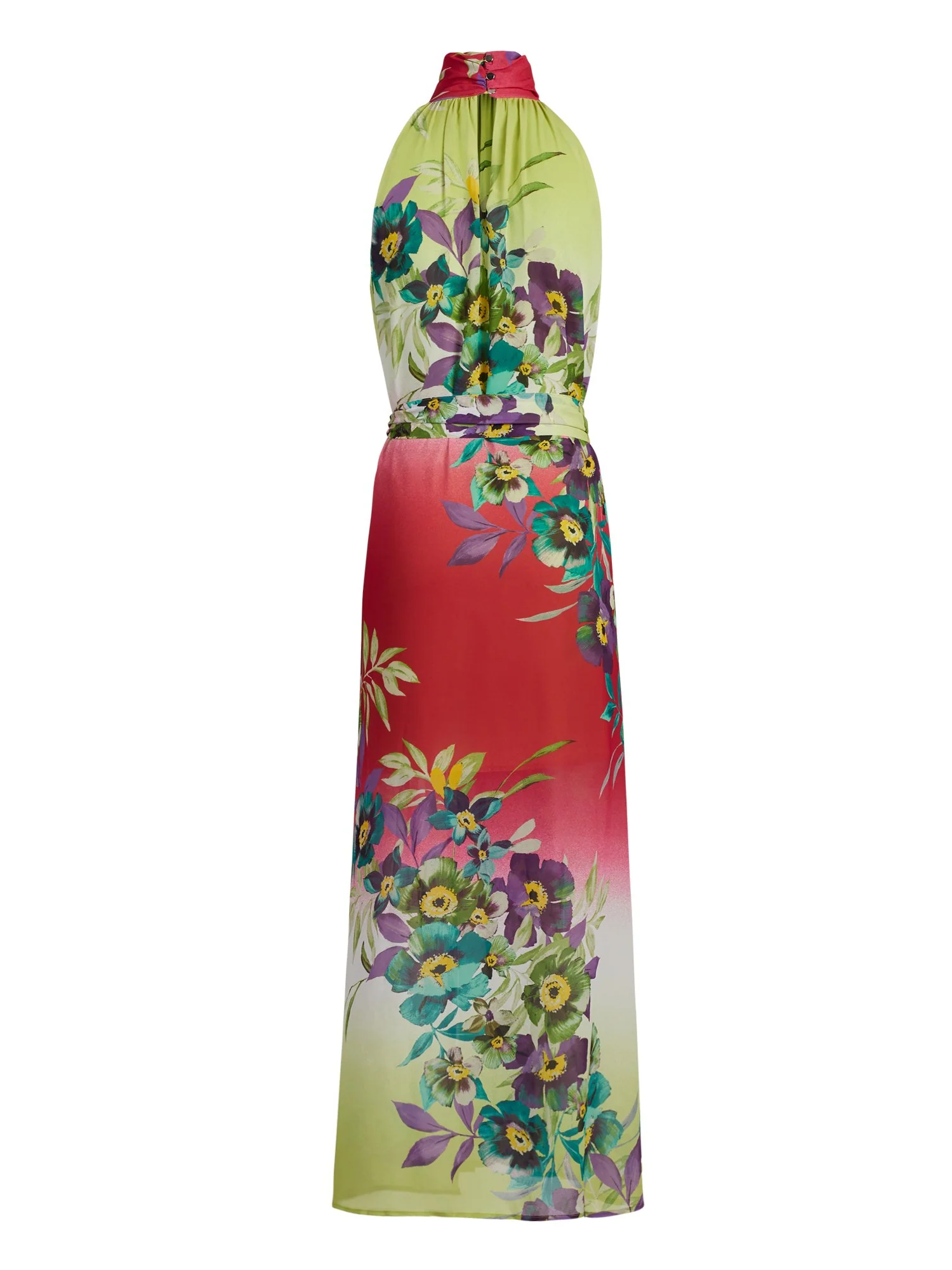 Floral Halter Maxi Dress - Image 3