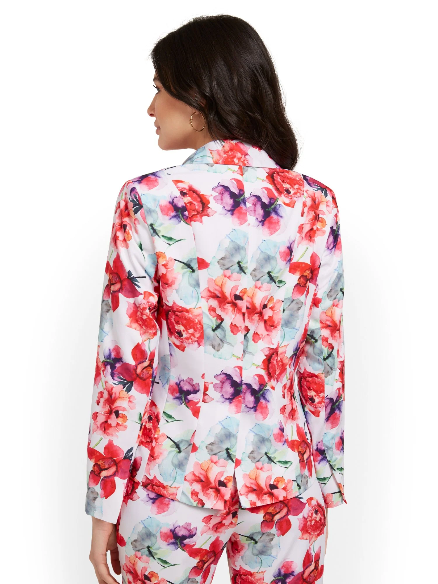 Floral-Print Double-Button Jacket - Image 3
