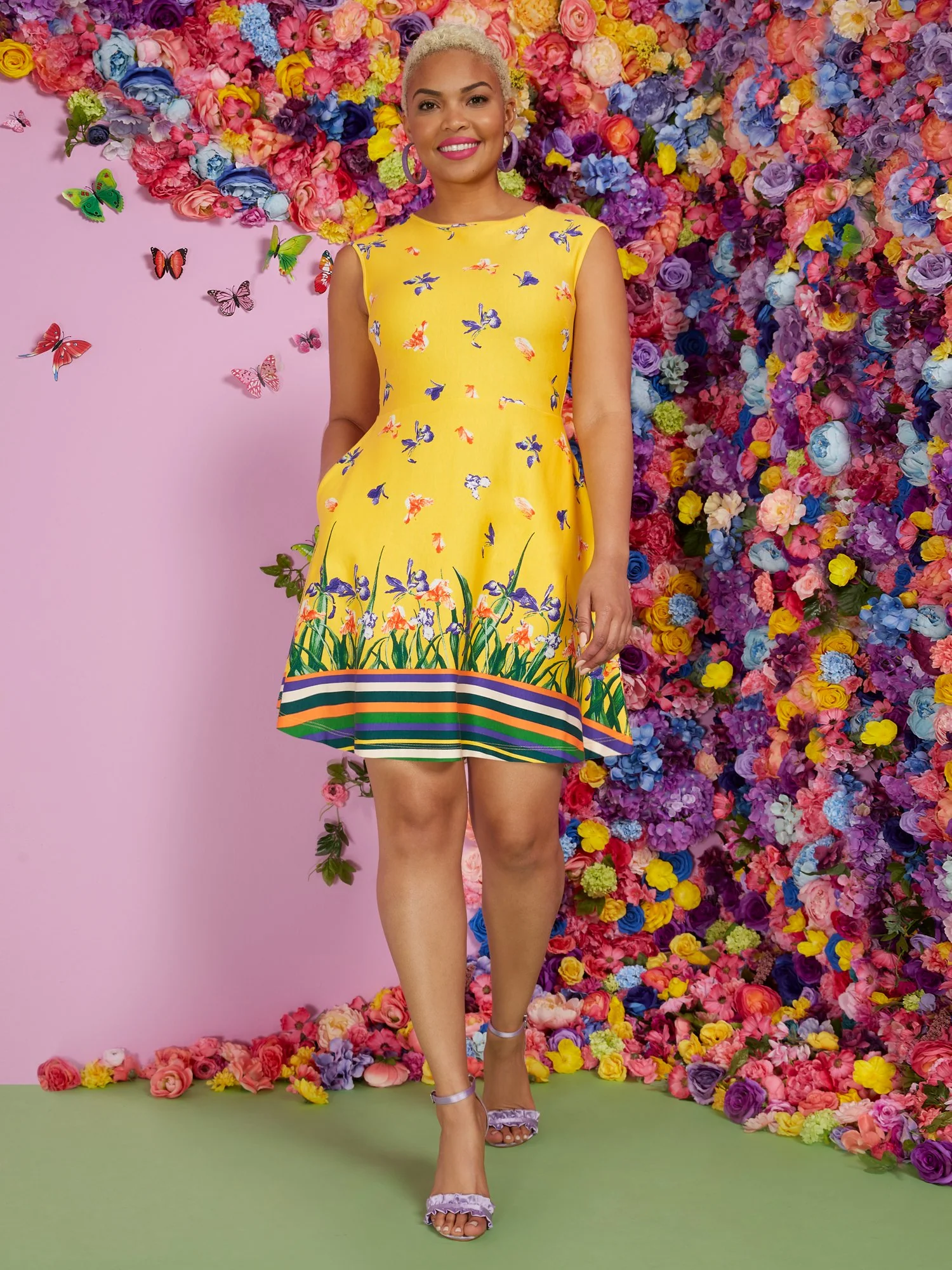 Floral-Print Flare Dress - Image 5