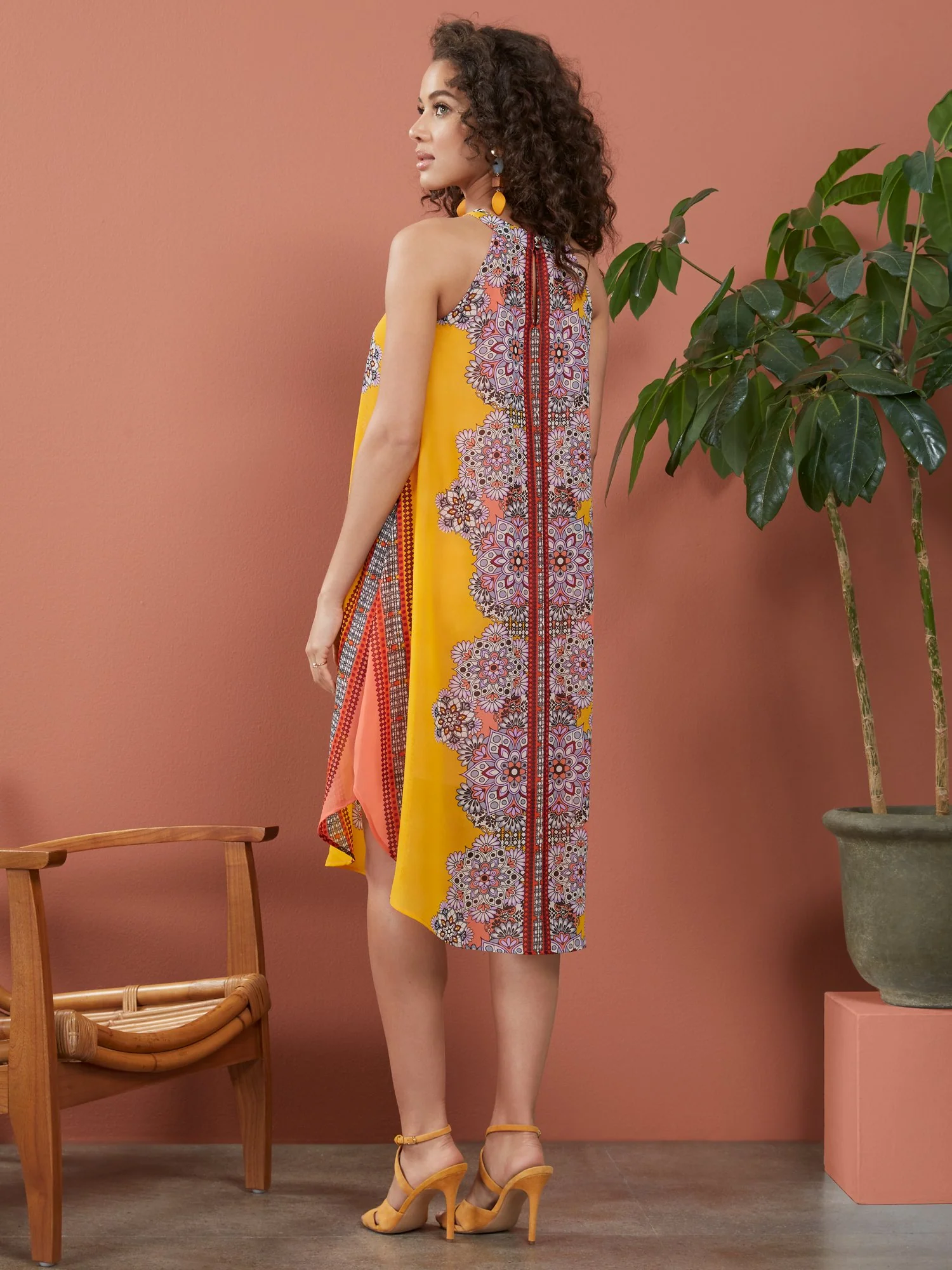 Floral-Print Halter Maxi Dress - Image 3